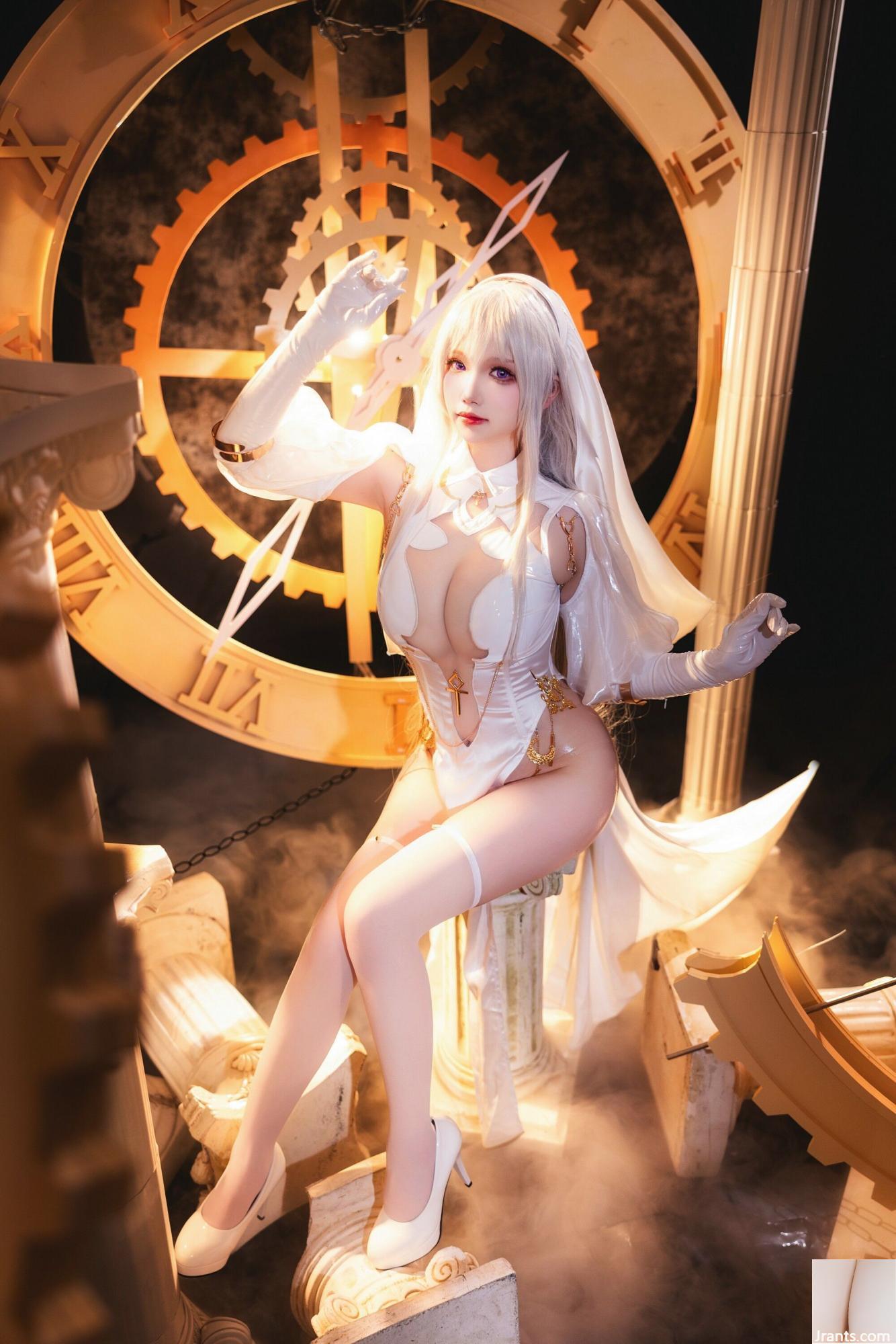 (مجموعه در اینترنت) دختر رفاهی Xue Qing&#39;s &#8220;Saint Angel Nun&#8221; VIP Exclusive (61p)