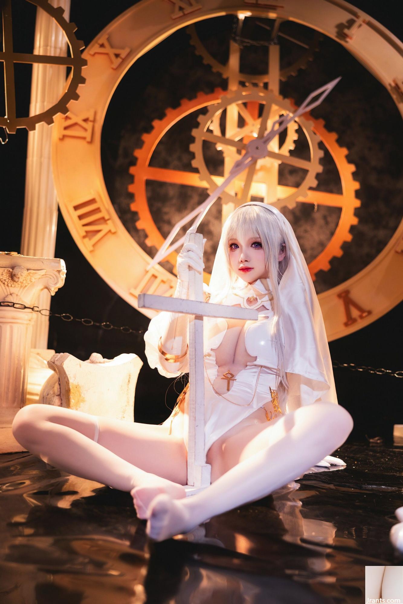 (مجموعه در اینترنت) دختر رفاهی Xue Qing&#39;s &#8220;Saint Angel Nun&#8221; VIP Exclusive (61p)