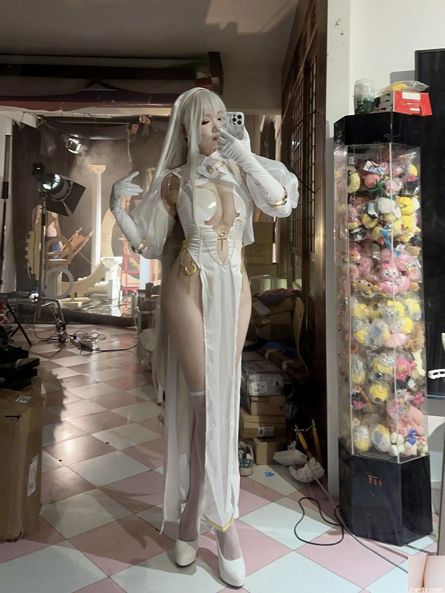 (مجموعه در اینترنت) دختر رفاهی Xue Qing&#39;s &#8220;Saint Angel Nun&#8221; VIP Exclusive (61p)