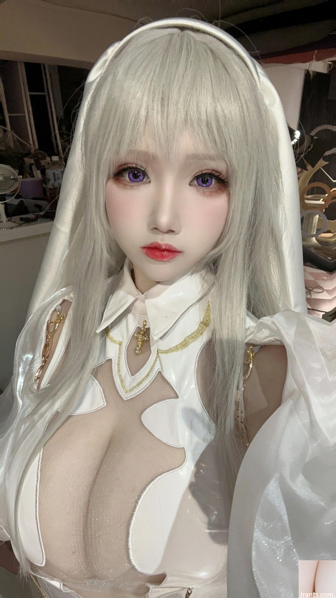 (مجموعه در اینترنت) دختر رفاهی Xue Qing&#39;s &#8220;Saint Angel Nun&#8221; VIP Exclusive (61p)