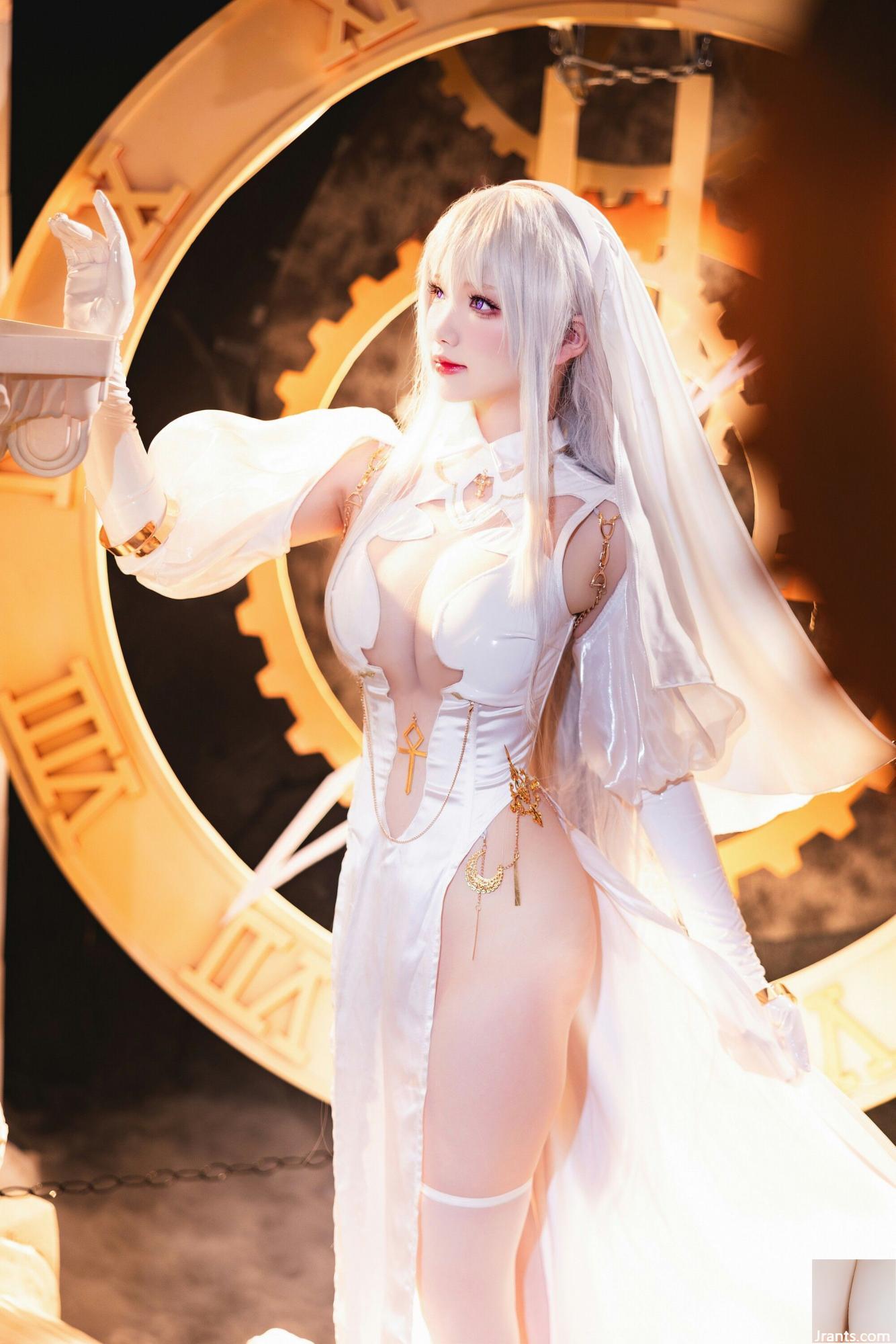 (مجموعه در اینترنت) دختر رفاهی Xue Qing&#39;s &#8220;Saint Angel Nun&#8221; VIP Exclusive (61p)
