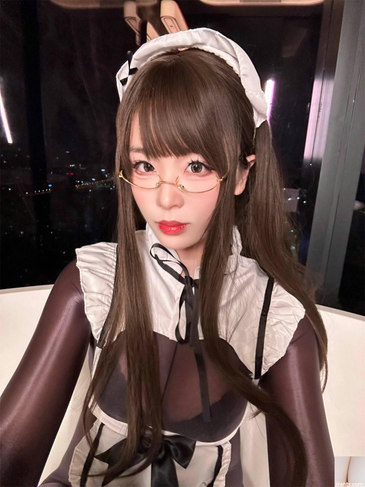 (Koleksi di Internet) Gadis Kesejahteraan Xuan Xiao Suster Senior &#8220;Black Silk Maid&#8221; Exclusive (94P)