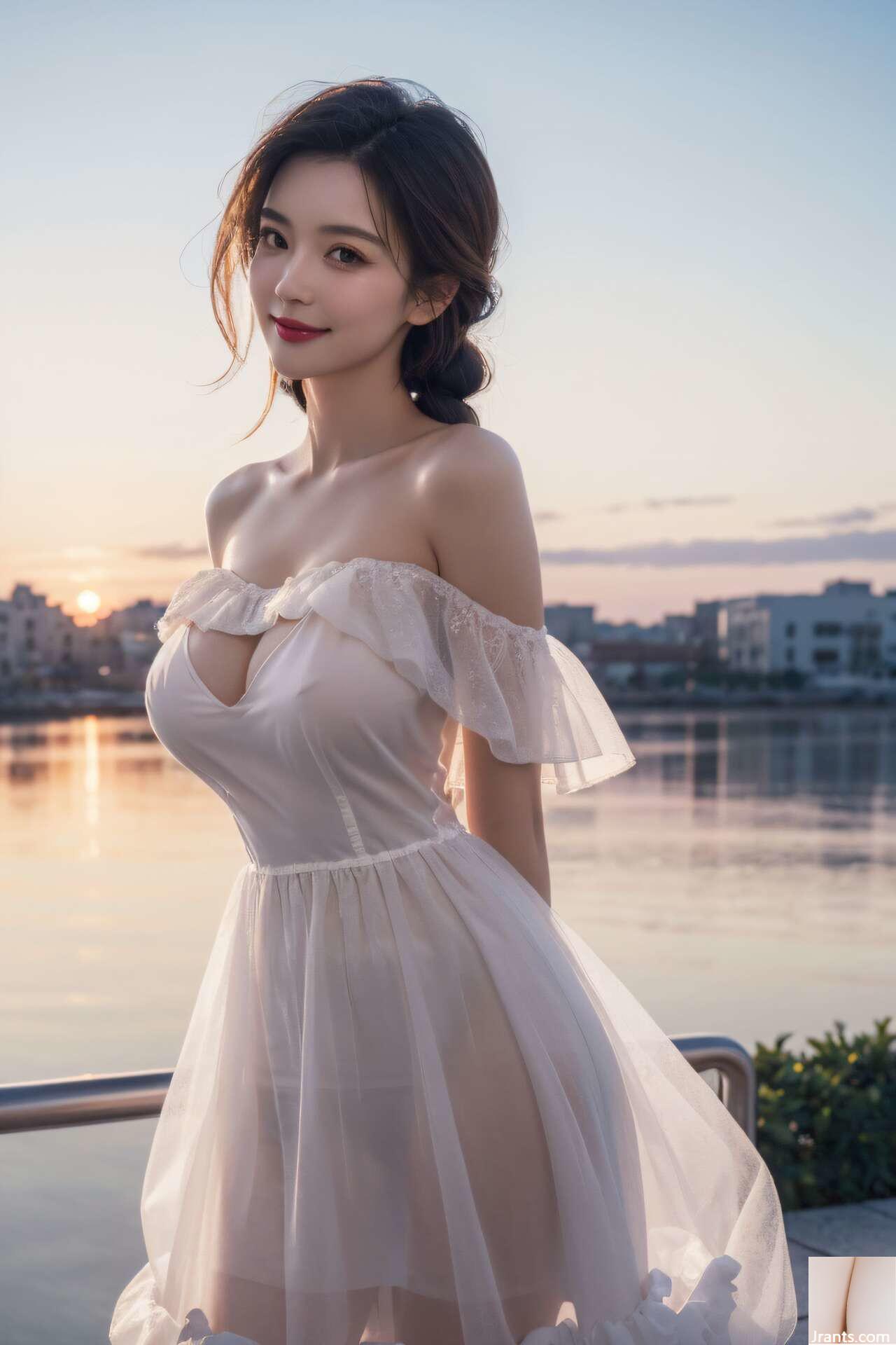 ★ Sijishe ★ Girl flottant de chat blanc (collection) 1 &#8211; Girl at Harbor 1