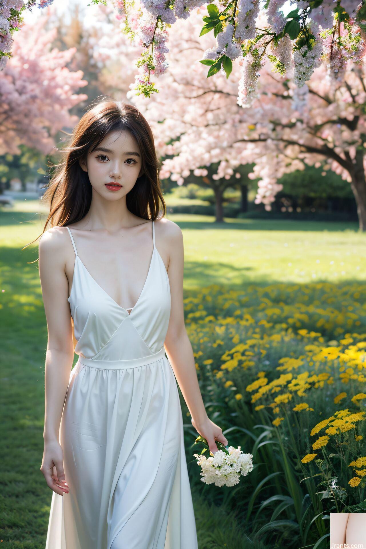 ★ Sijishe ★ White Cat Floating Girl (Collection) 1 &#8211; Girl in the Park 1