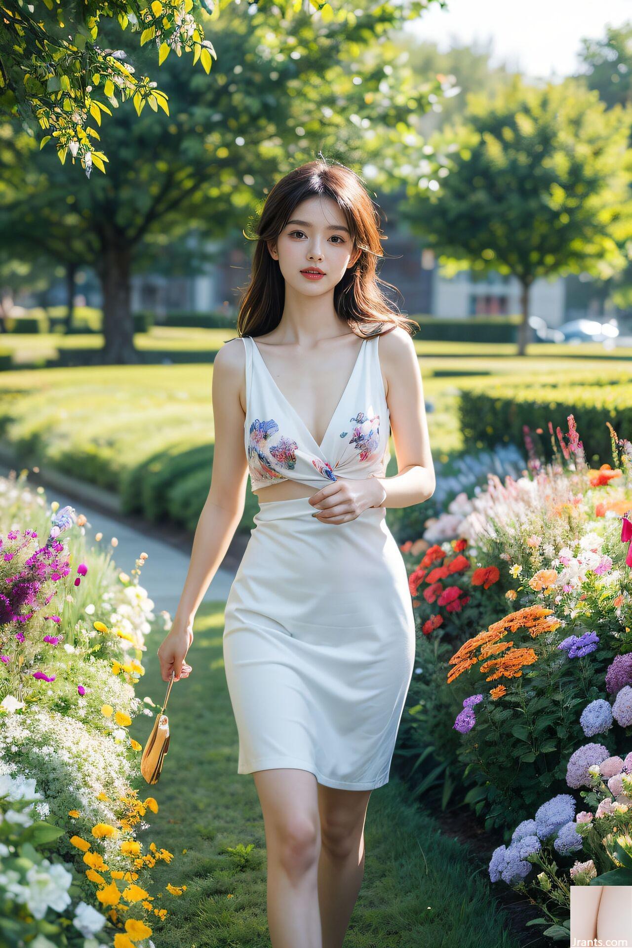 ★ Sijishe ★ White Cat Floating Girl (Collection) 1 &#8211; Girl in the Park 1