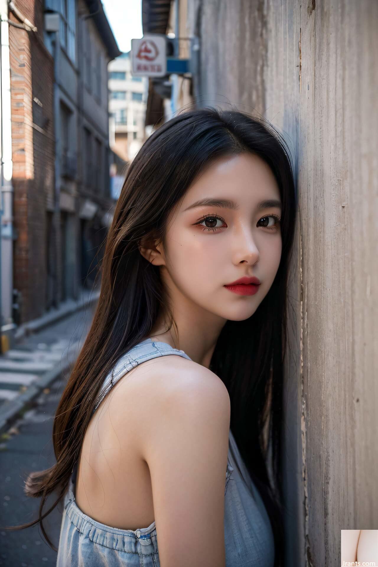 ★ SIJISHE ★ 흰 고양이 부유 식 여성용 물 (컬렉션) 1 &#8211; 스트리트 골목 2