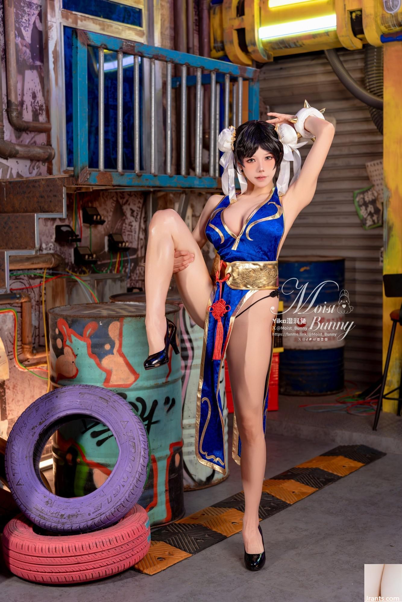 Bissen Sie einen Bissen von Kaninchenmädchen-Street Fighter Chunli (85p)