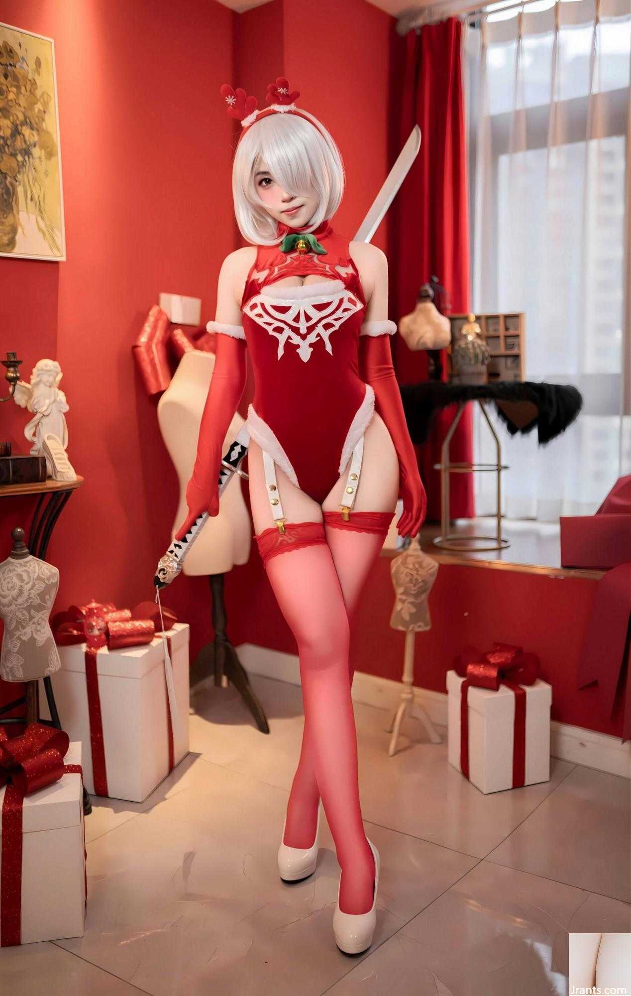 (Çevrimiçi Koleksiyon) Refah Girl Bonnie&#39;nin &#8220;Noel Kırmızı Elbise&#8221; VIP Exclusive (135p)