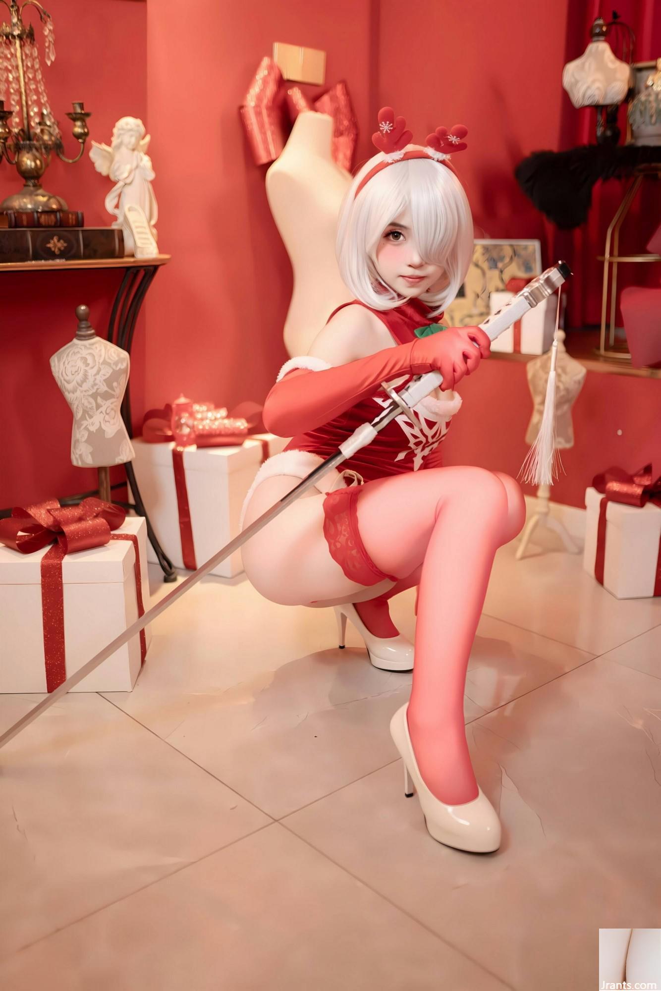 (Çevrimiçi Koleksiyon) Refah Girl Bonnie&#39;nin &#8220;Noel Kırmızı Elbise&#8221; VIP Exclusive (135p)