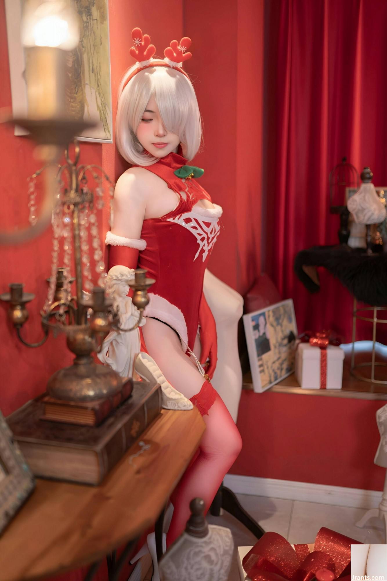 (Çevrimiçi Koleksiyon) Refah Girl Bonnie&#39;nin &#8220;Noel Kırmızı Elbise&#8221; VIP Exclusive (135p)