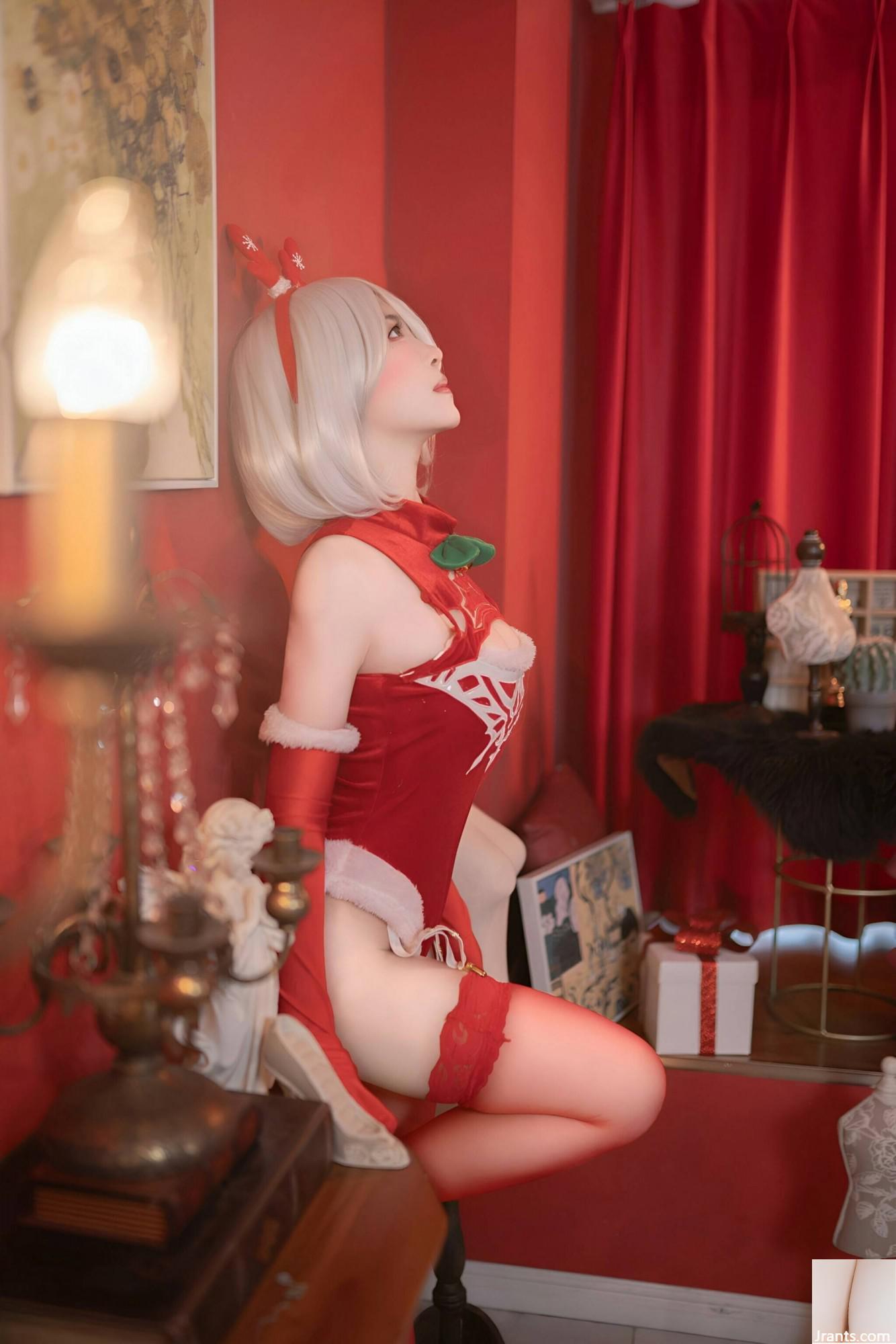 (Çevrimiçi Koleksiyon) Refah Girl Bonnie&#39;nin &#8220;Noel Kırmızı Elbise&#8221; VIP Exclusive (135p)