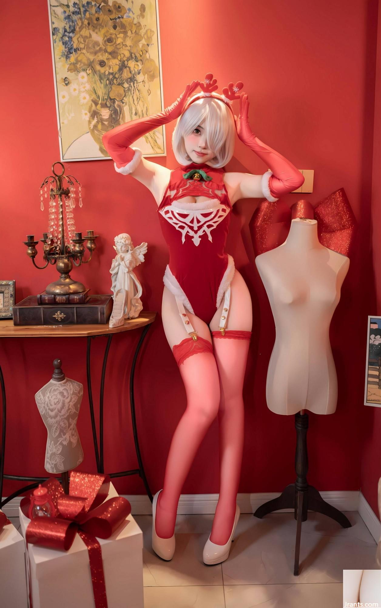 (Çevrimiçi Koleksiyon) Refah Girl Bonnie&#39;nin &#8220;Noel Kırmızı Elbise&#8221; VIP Exclusive (135p)