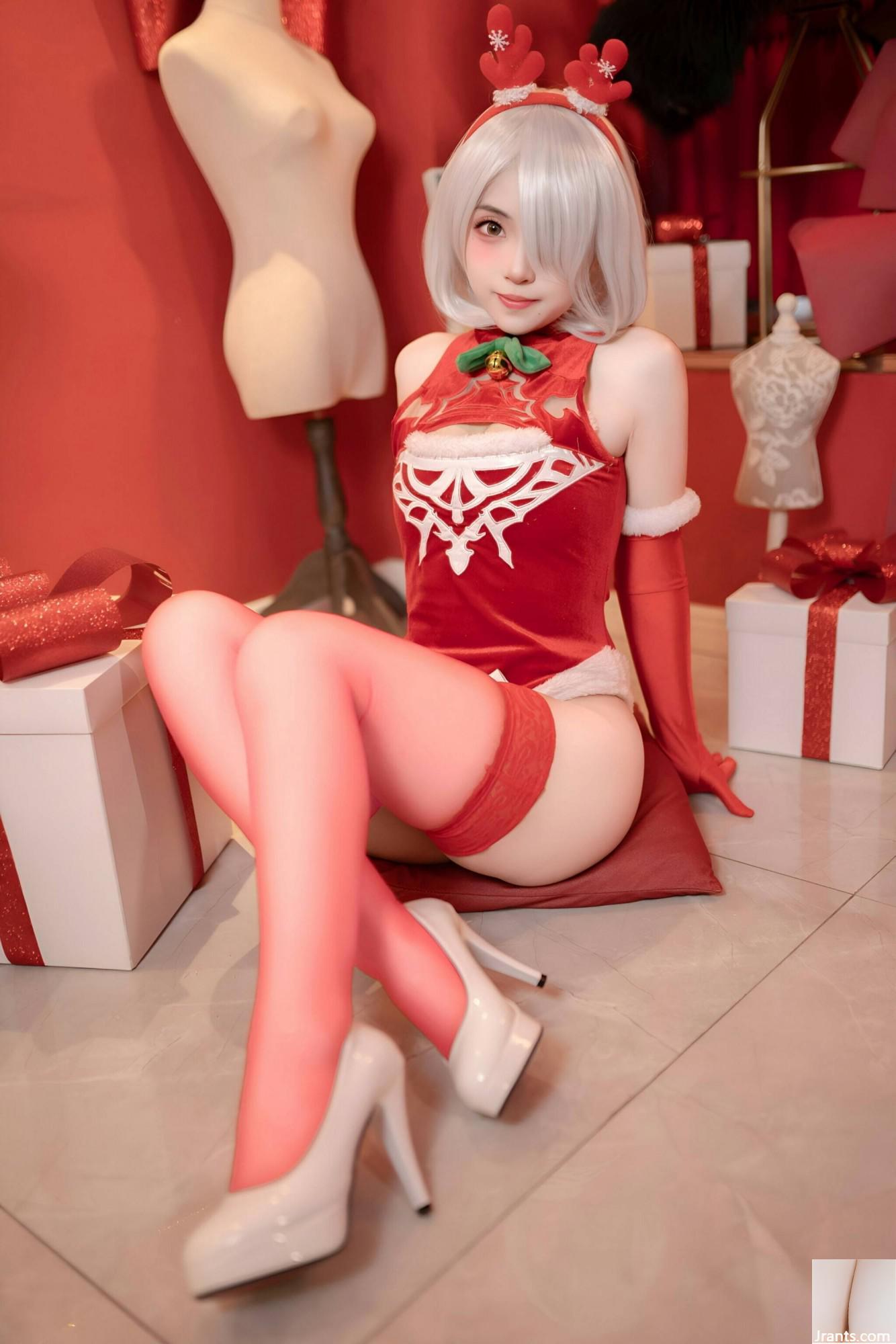 (Çevrimiçi Koleksiyon) Refah Girl Bonnie&#39;nin &#8220;Noel Kırmızı Elbise&#8221; VIP Exclusive (135p)