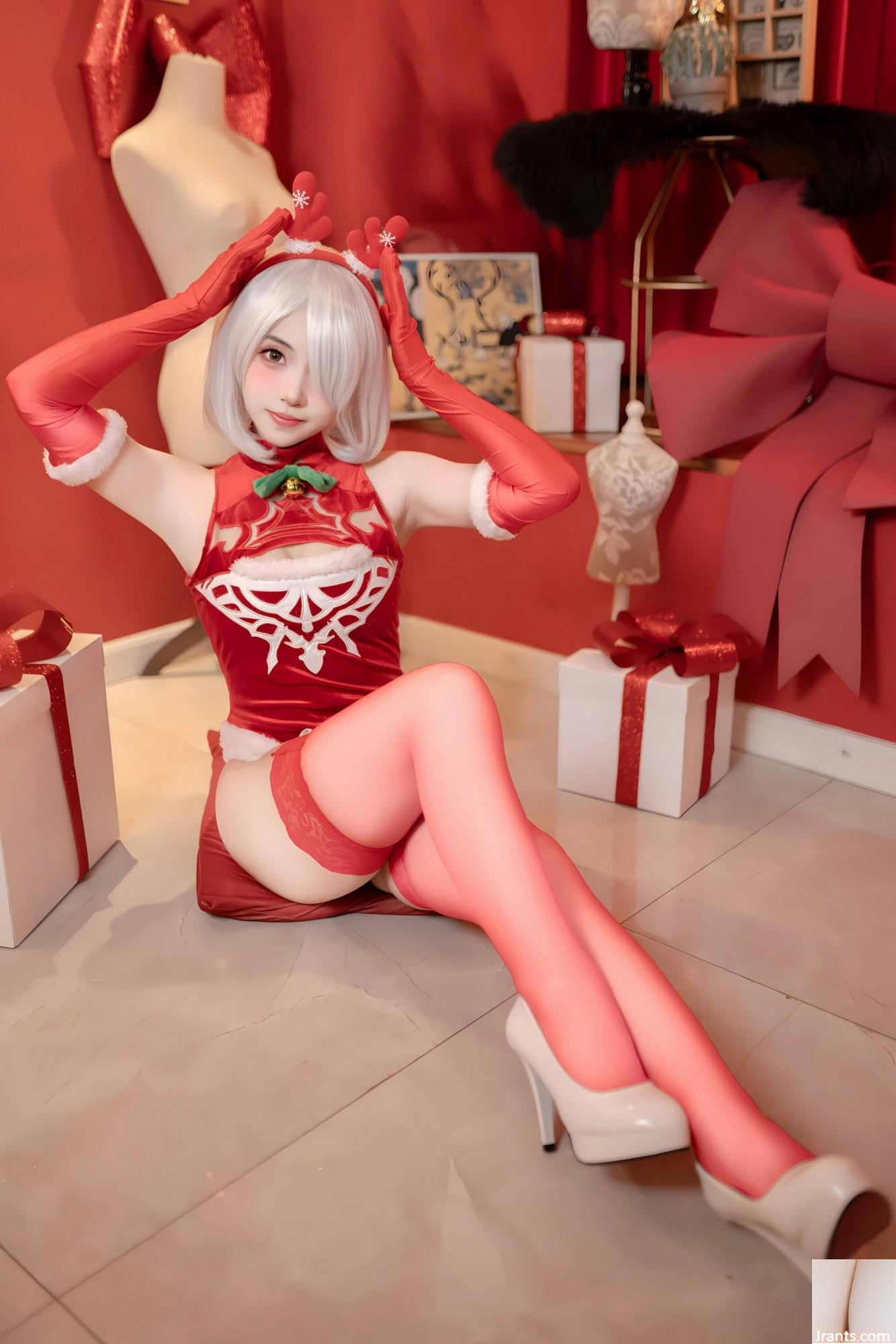 (Çevrimiçi Koleksiyon) Refah Girl Bonnie&#39;nin &#8220;Noel Kırmızı Elbise&#8221; VIP Exclusive (135p)