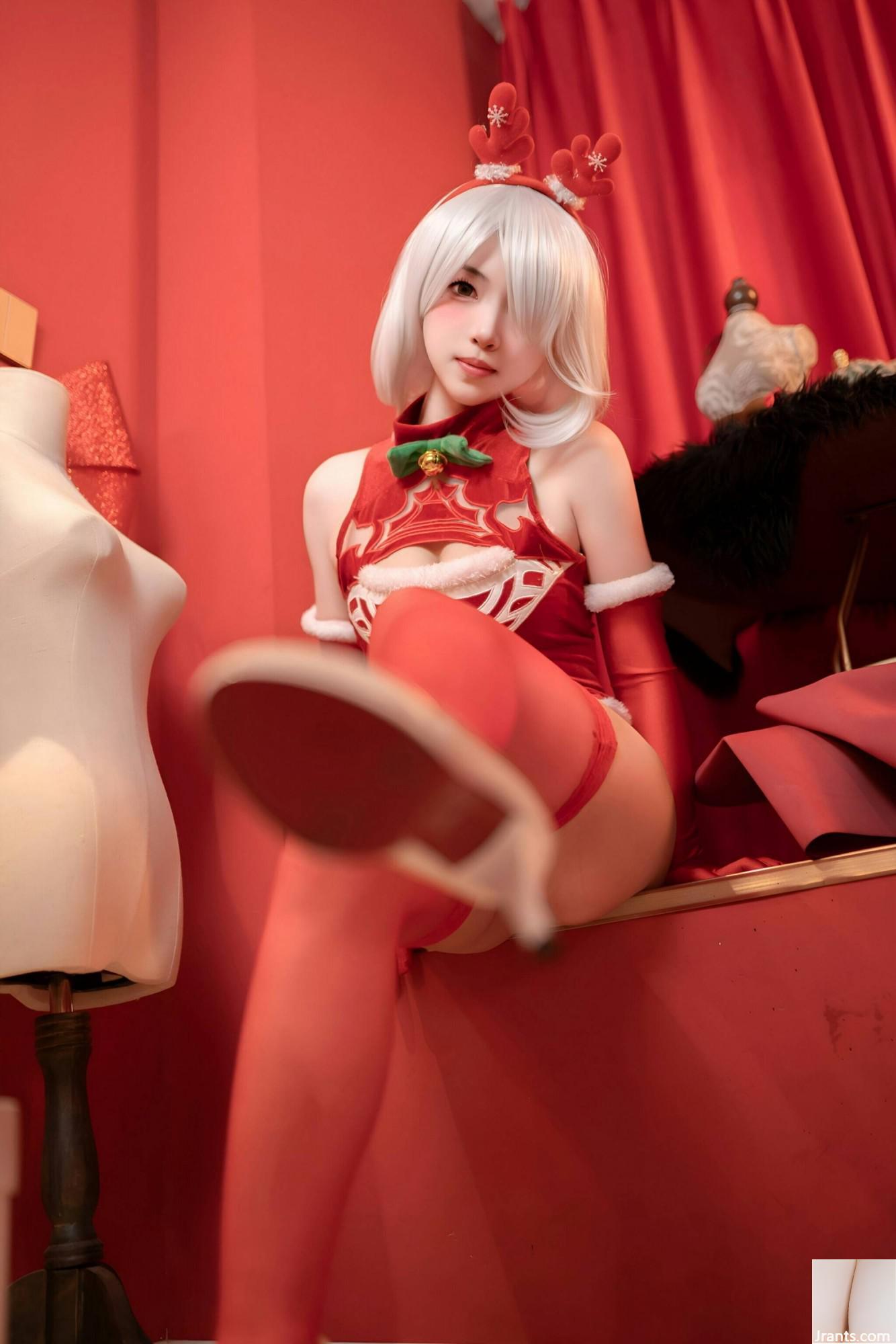 (Çevrimiçi Koleksiyon) Refah Girl Bonnie&#39;nin &#8220;Noel Kırmızı Elbise&#8221; VIP Exclusive (135p)
