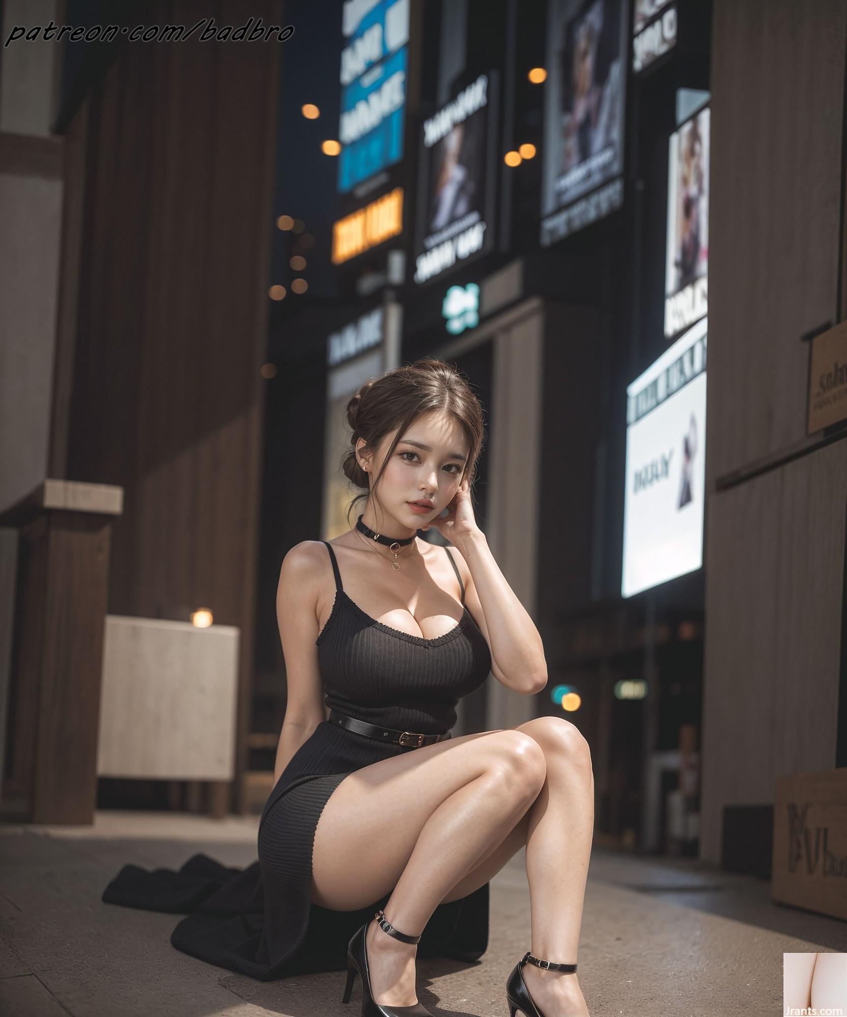 Badbro_side -Schlitzkleid zurück