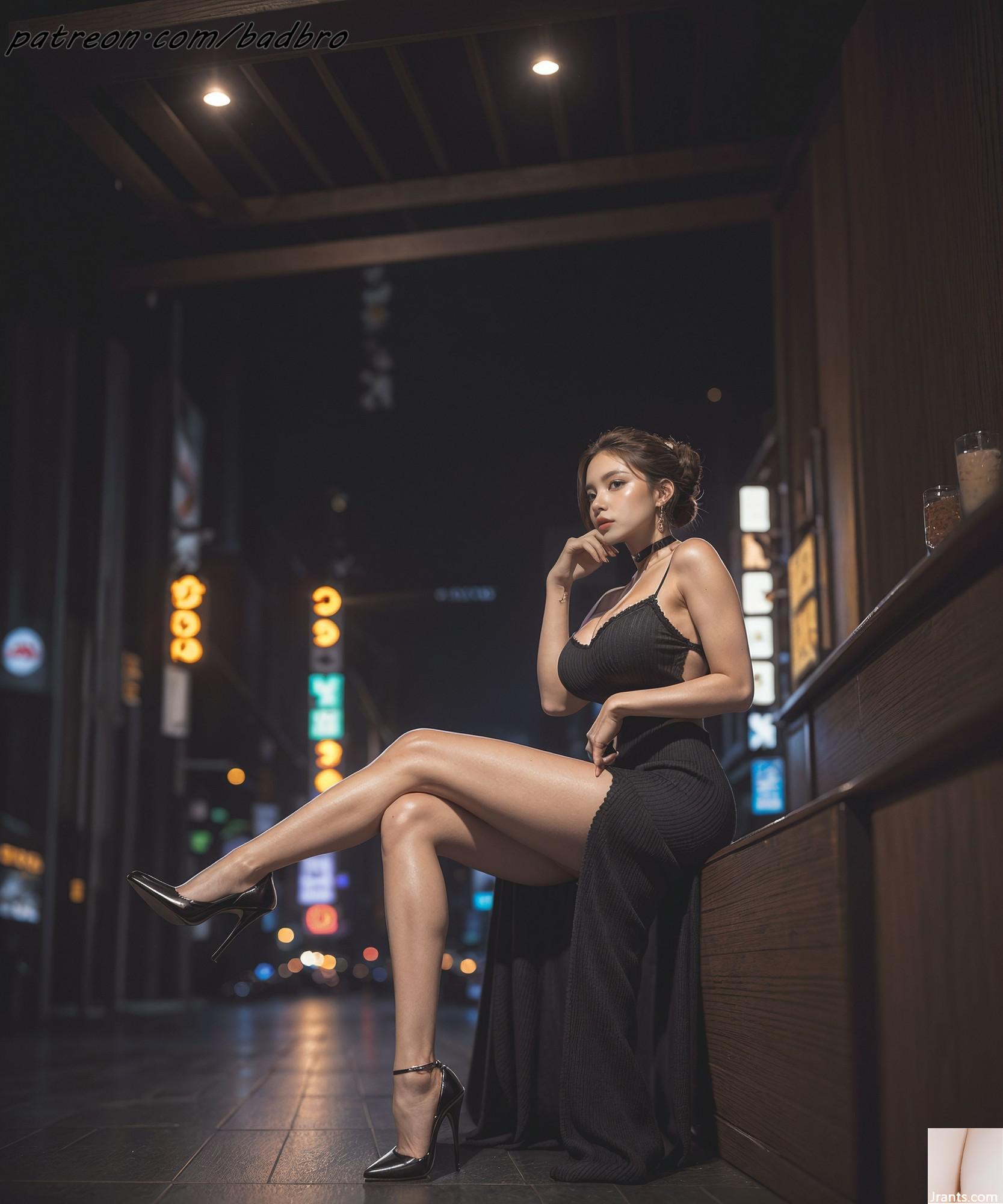 Badbro_side -Schlitzkleid zurück