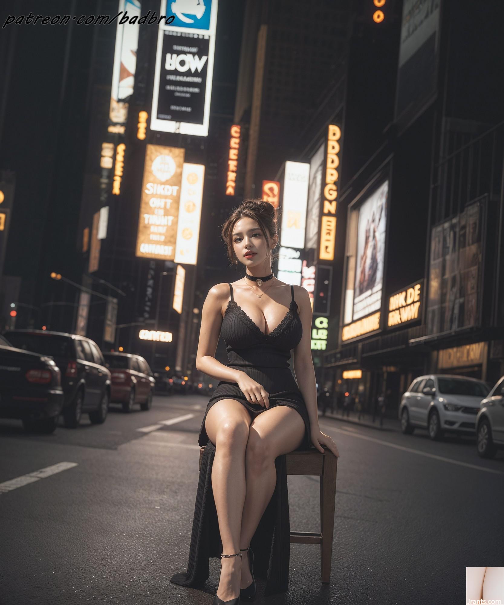 Badbro_side -Schlitzkleid zurück