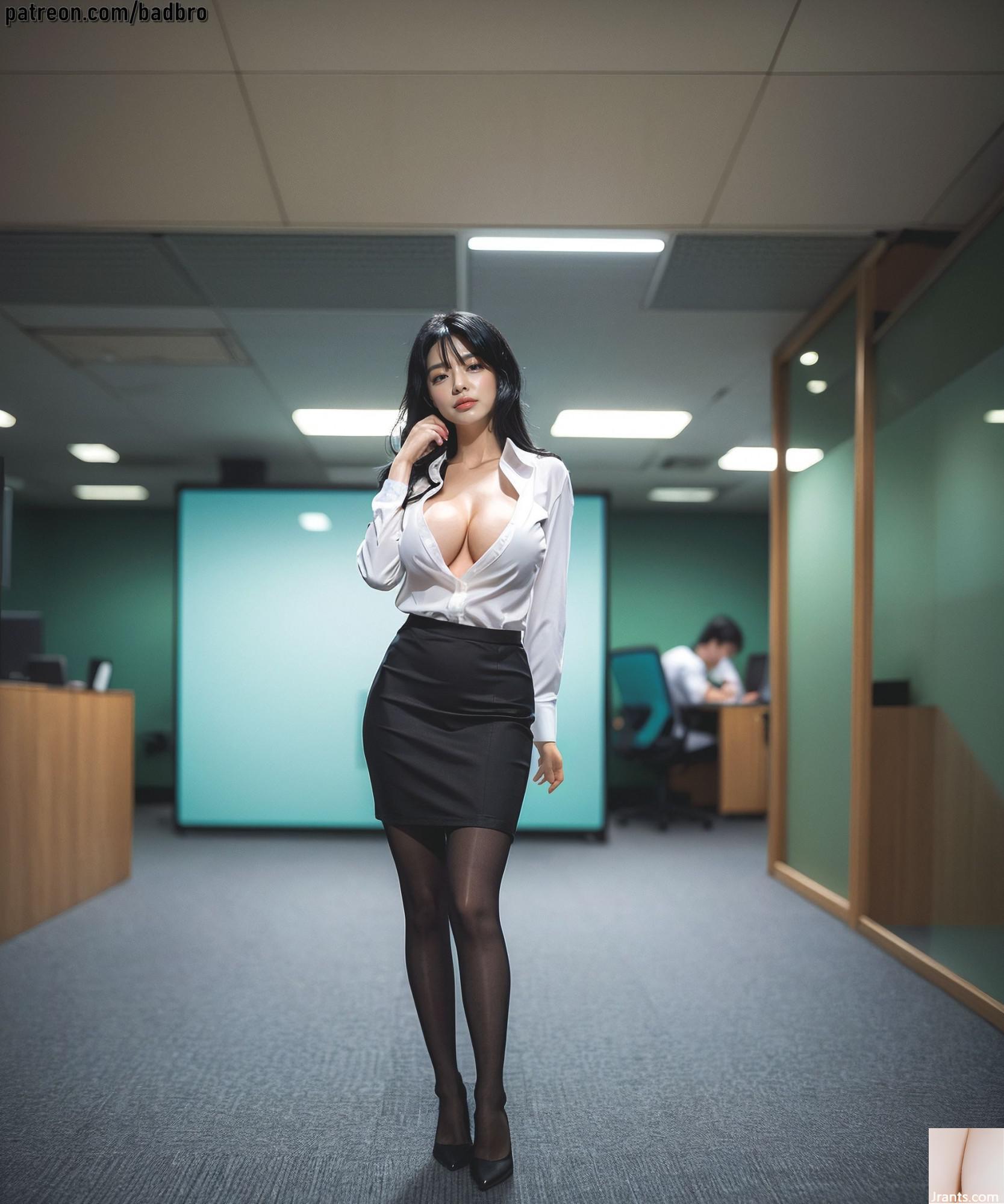 Badbro_pictorial Style Office Girl and Happy Peing