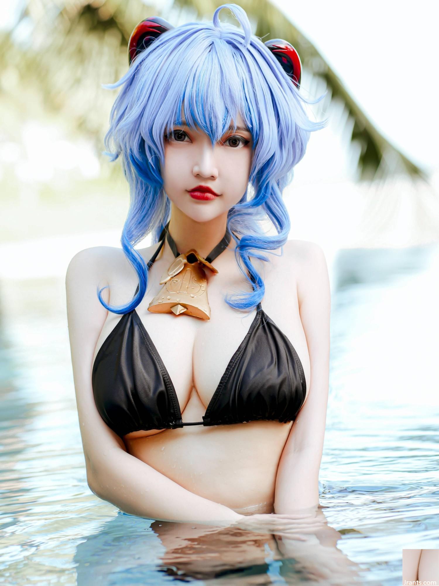 (مجموعه آنلاین) دختر رفاهی Godzilla &#8220;Ganyu Bikini&#8221; تصویر رفاه VIP (19p)