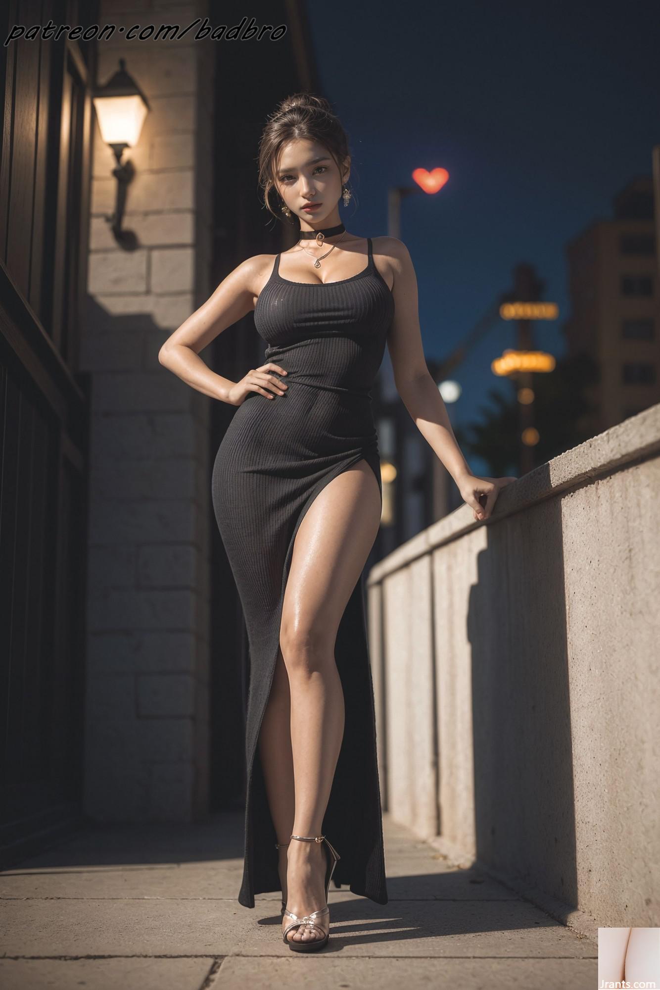 Badbro_side Slit Dress