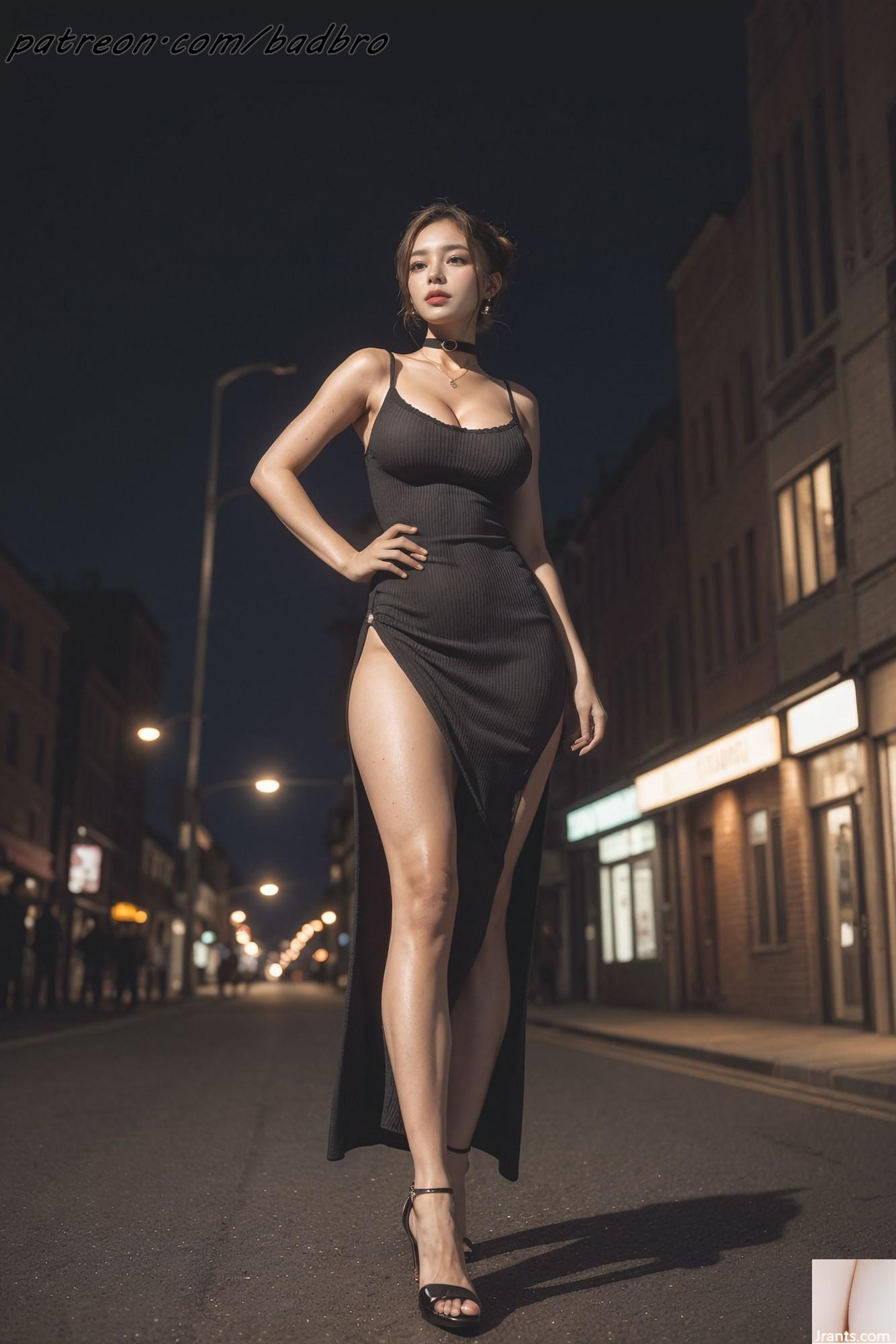 Badbro_side Slit Dress