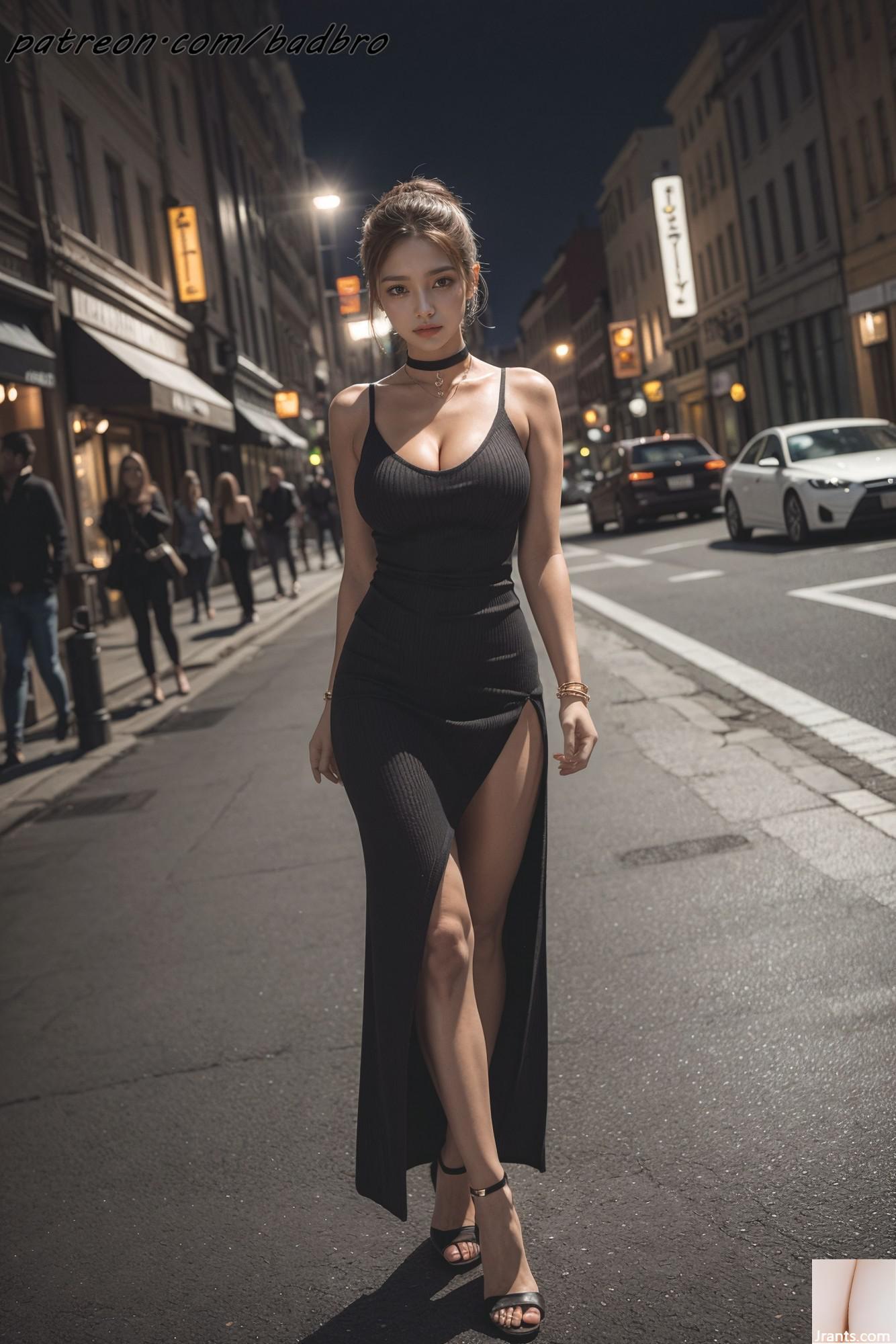Badbro_side Slit Dress