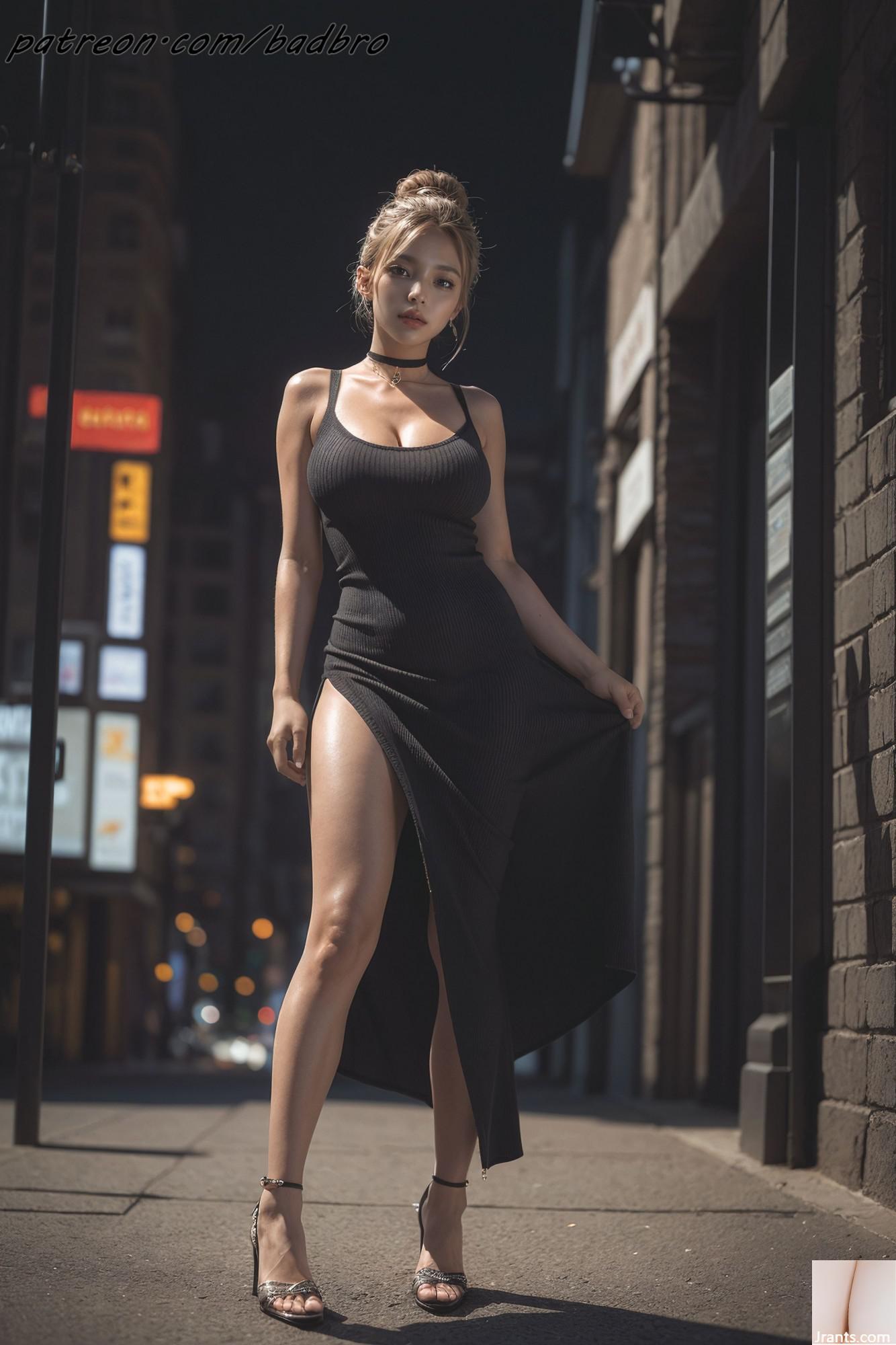 Badbro_side Slit Dress