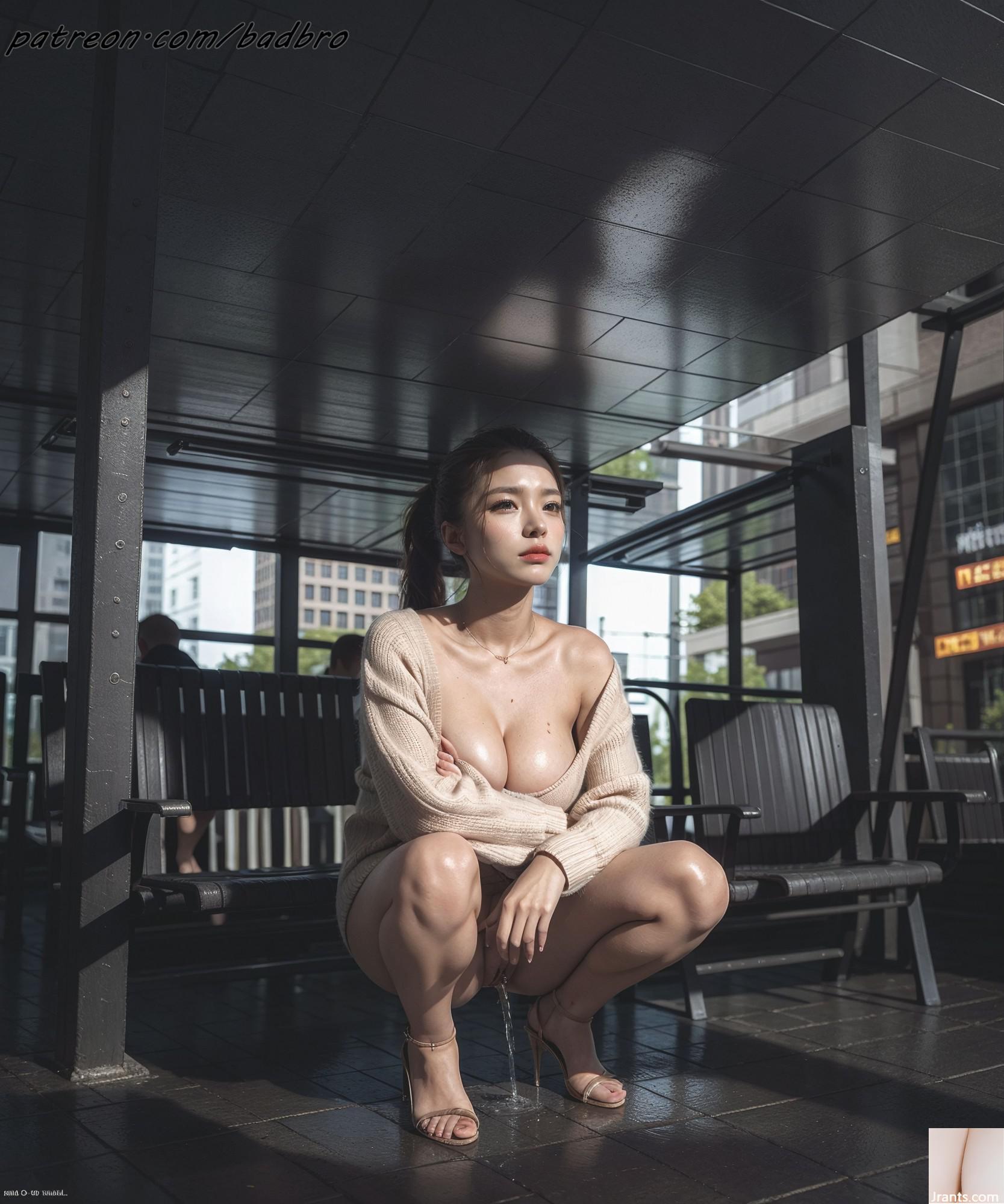 badbro_exhibitionism اتوبوس متوقف کردن