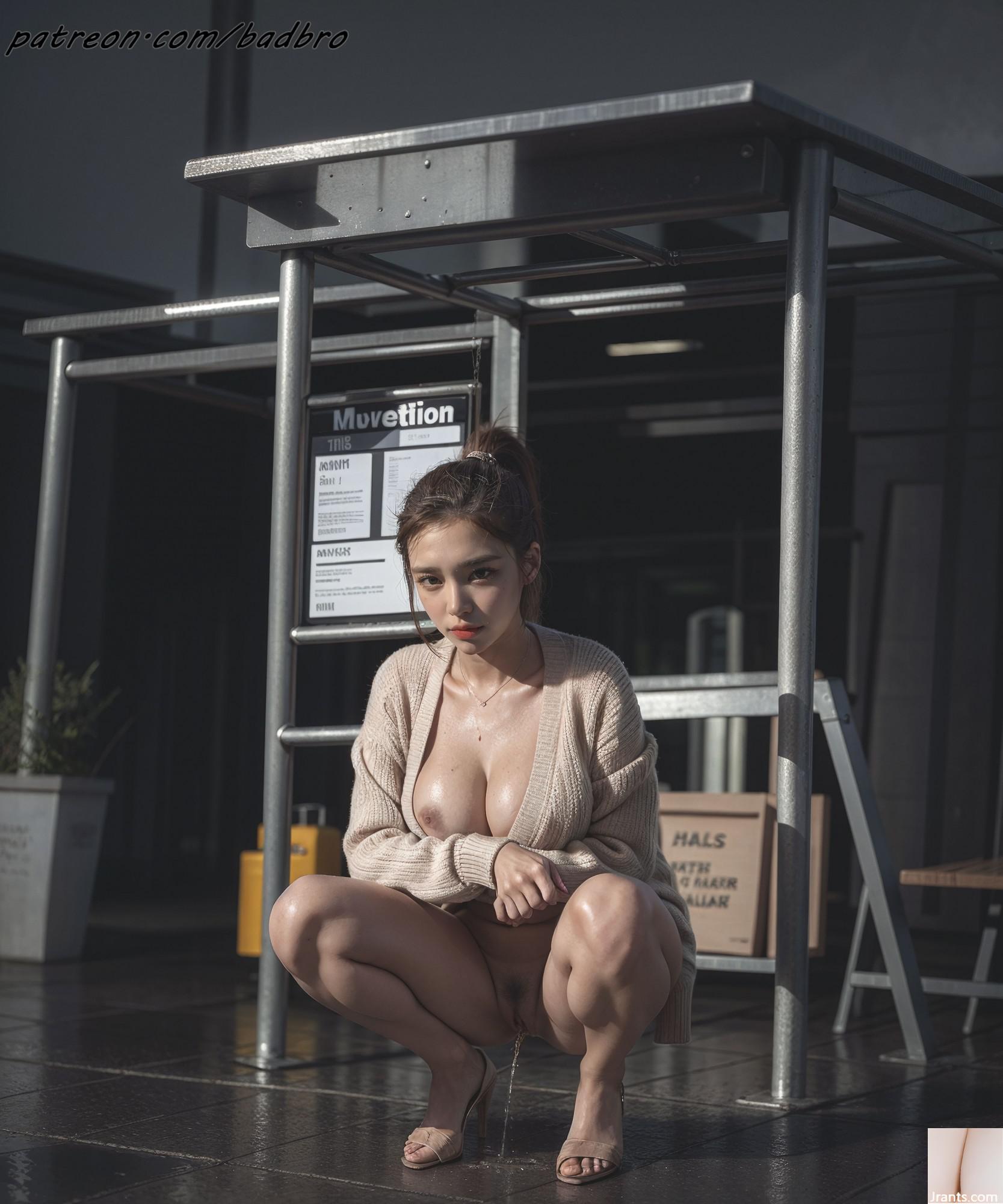 badbro_exhibitionism اتوبوس متوقف کردن