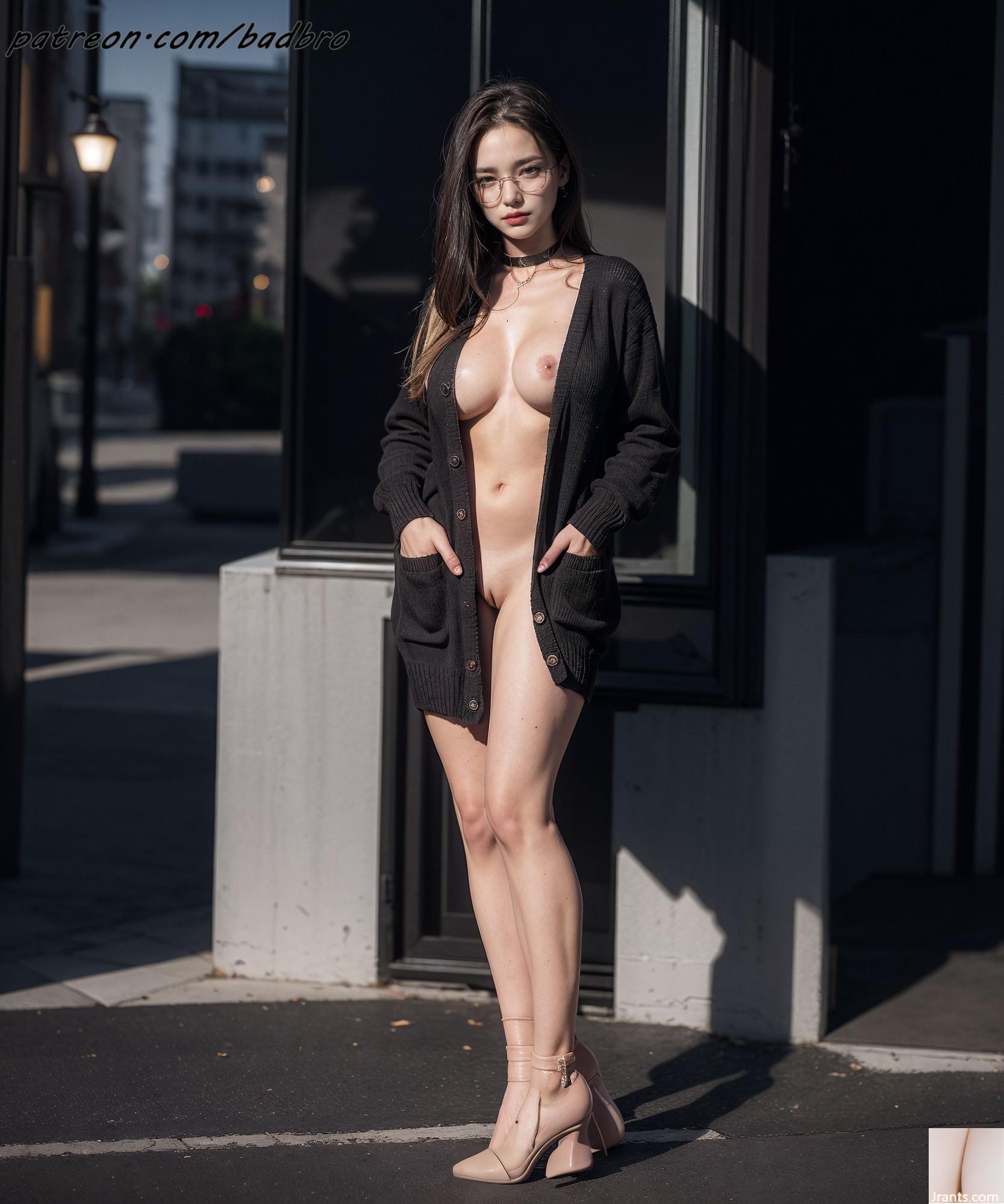 Badbro_exhibitionism Girl dengan kacamata