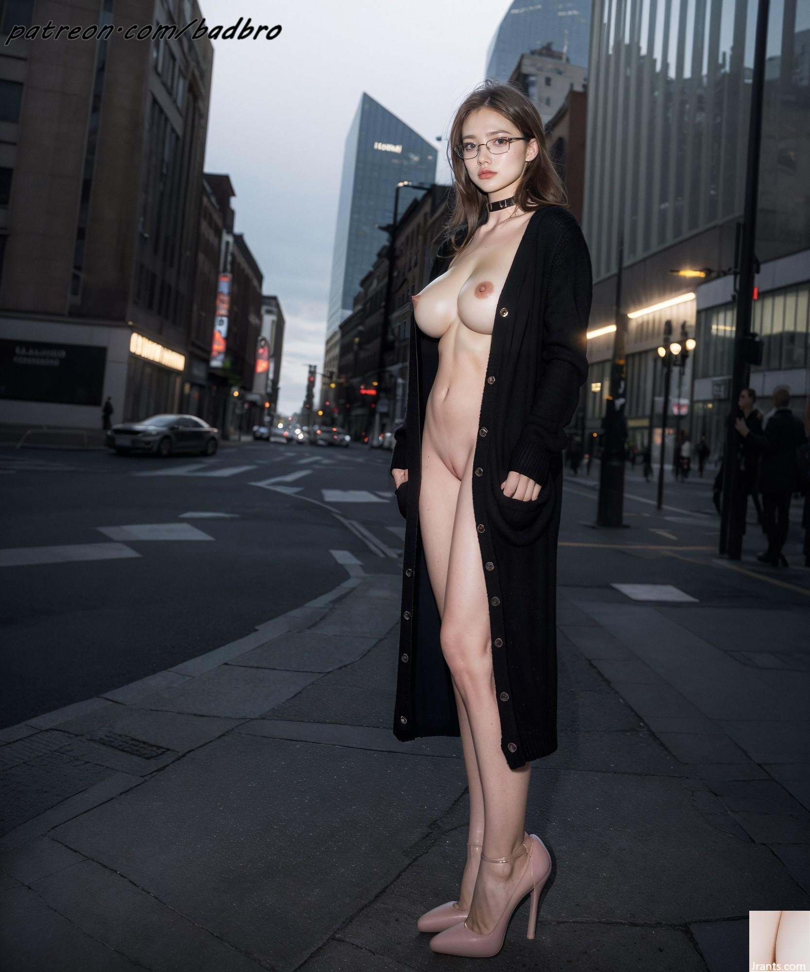 Badbro_exhibitionism Girl dengan kacamata