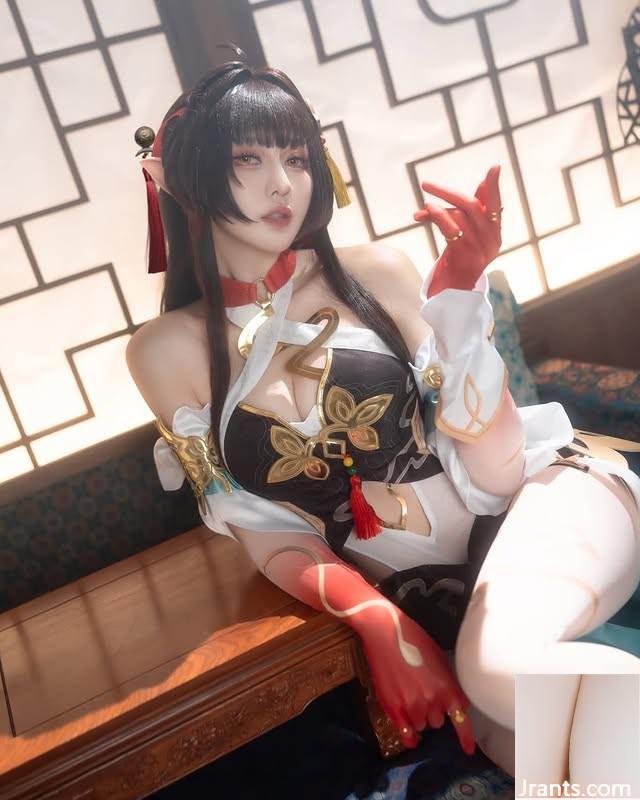 الهه Coser &#8220;Xuanzi&#8221; جذاب و شیرین و شیرین است ، او &#8220;مشاعره بزرگ&#8221; فوق العاده سکسی خود را نشان می دهد (10p)