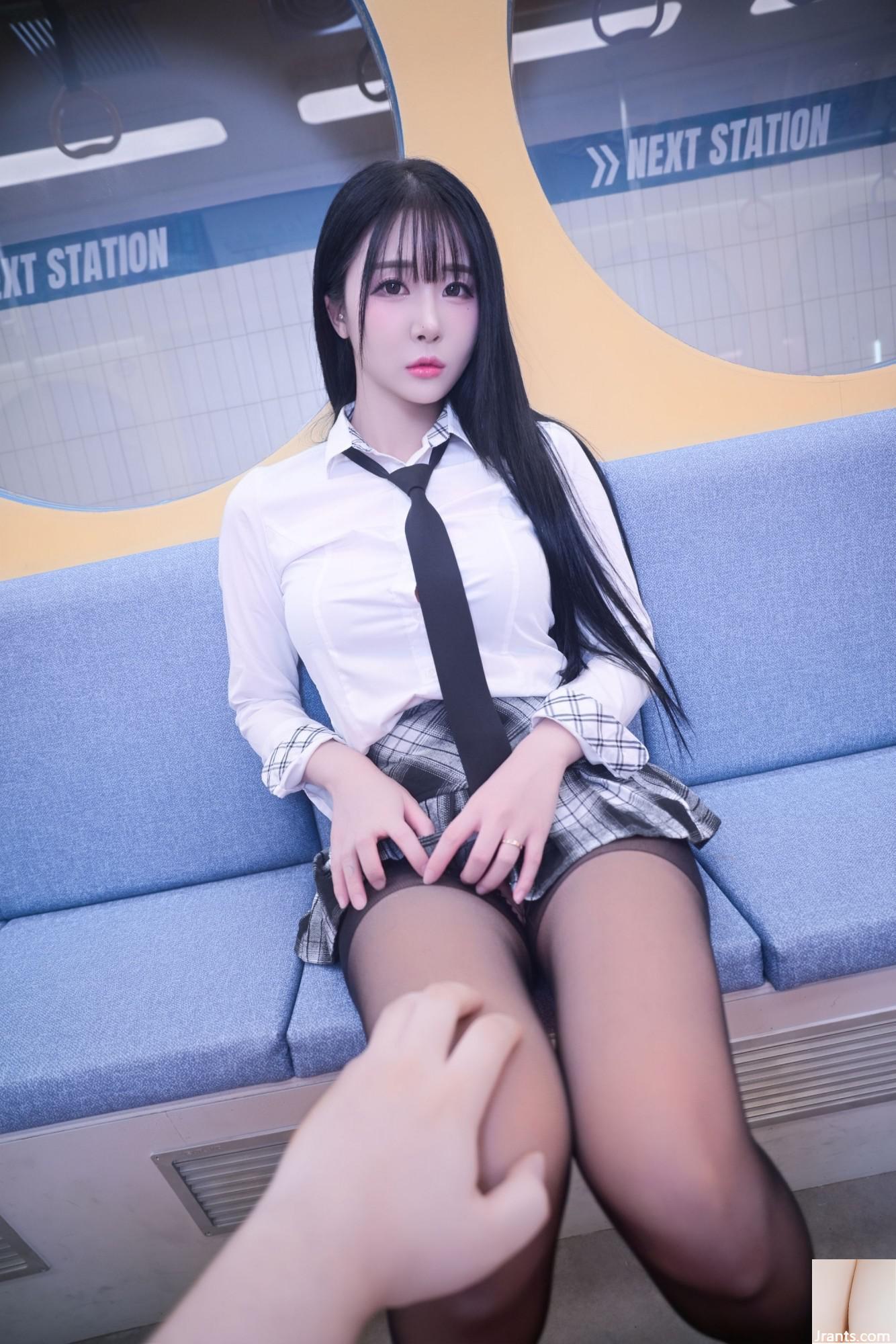 (အွန်လိုင်းစုဆောင်းခြင်း) ကိုရီးယား Model Bomi &#8220; မြေအောက်ရထားလမ်းရှိအမျိုးသမီးကျောင်းသား&#8221;  VIP လူမှုဖူလုံရေးရုပ်ပုံ (103p)