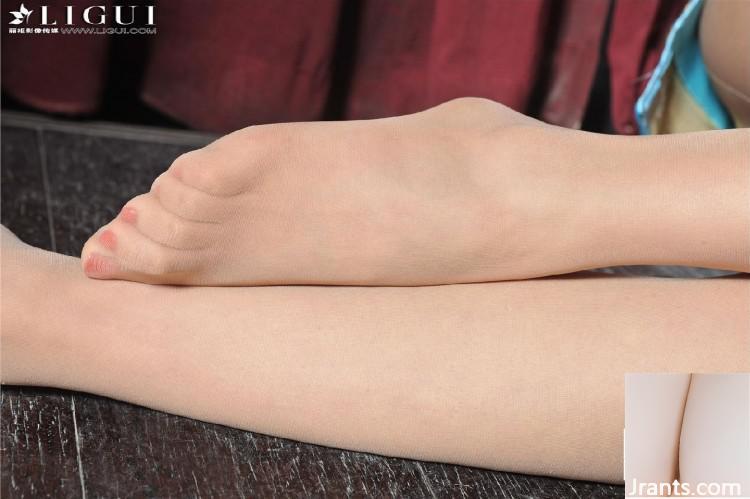 (Ligui 인터넷 뷰티-링링) 섹시한 Cheongam High Heels 아름다운 다리 -2 (43p)