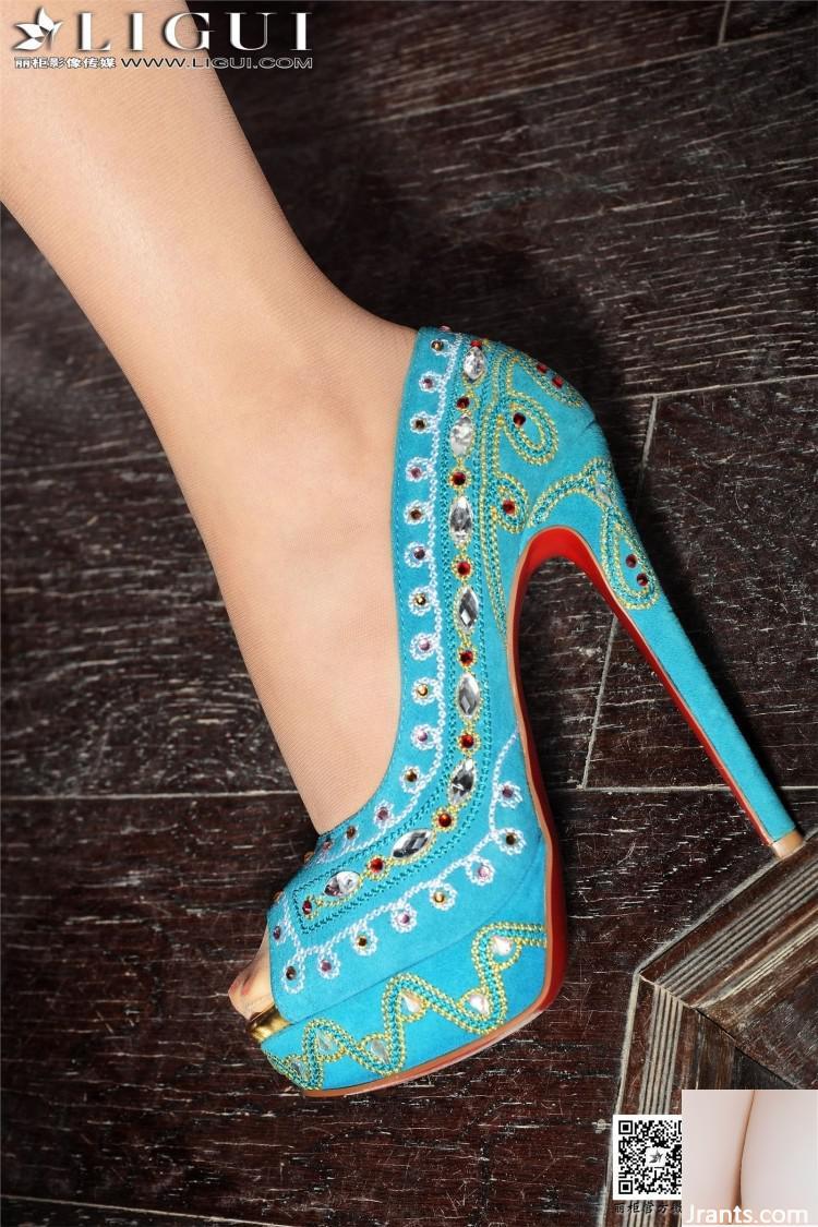 (Ligui 인터넷 뷰티-링링) 섹시한 Cheongam High Heels 아름다운 다리 (36p)