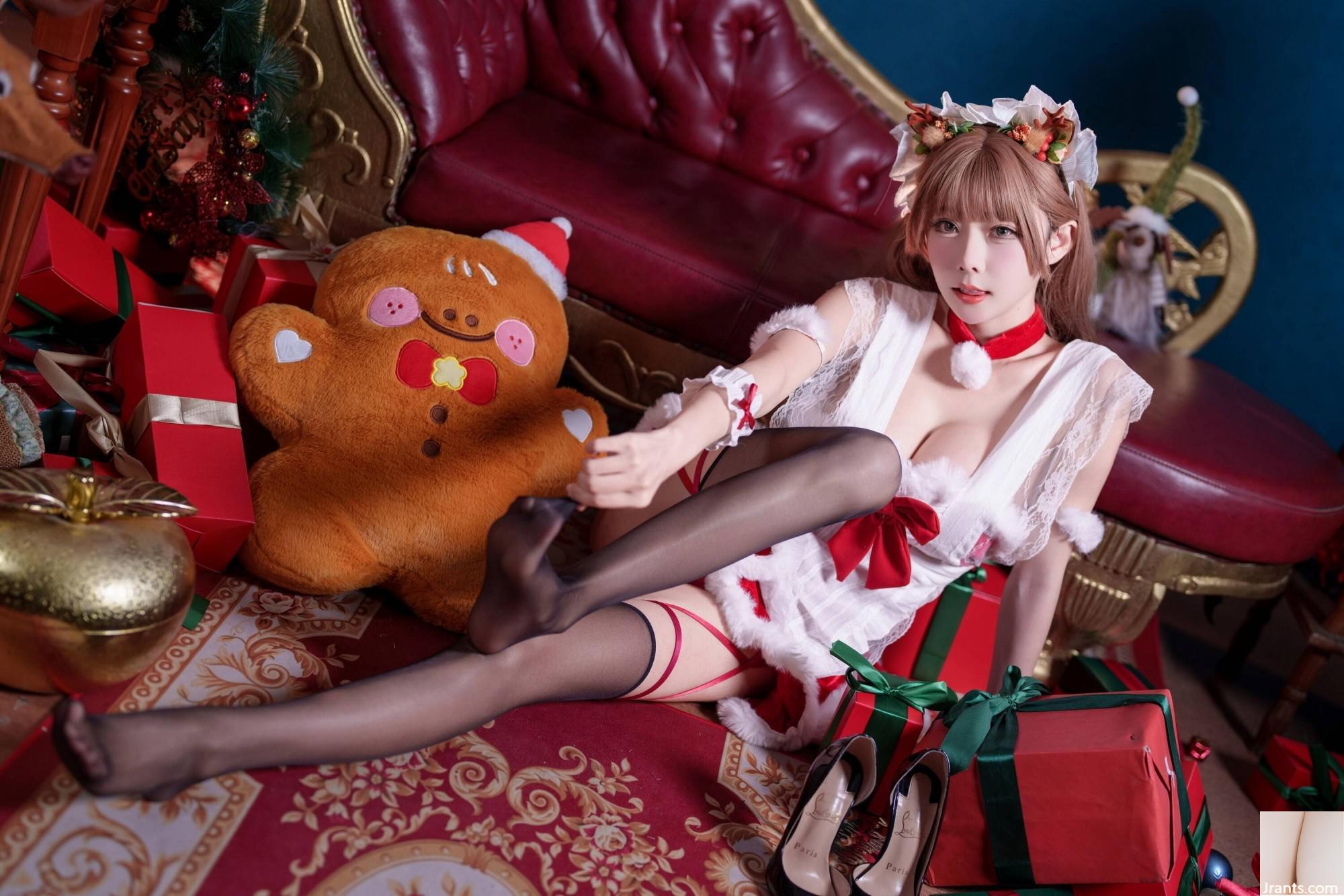 (Coleção na Internet) Garota do bem -estar baunilha meow lulu &#8220;Christmas Red and White Kitten&#8221; VIP Exclusive (50p)