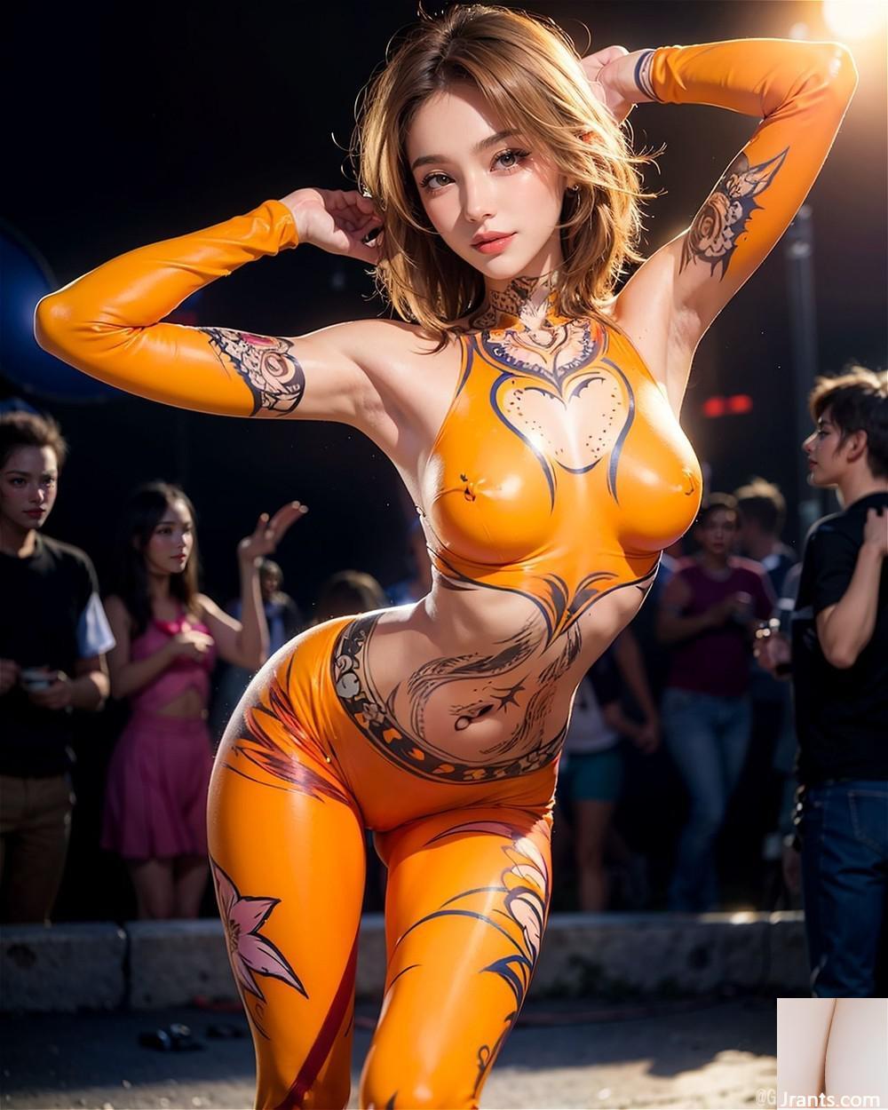 ★ Patreon ★ (AI -Göttin -Galerie) &#8211; Körpermalerei &#8211; 5