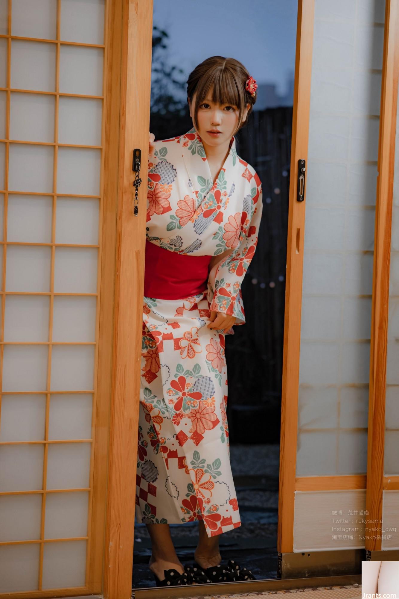 فتاة لطيفة Nyako Meow &#8211; Hefeng Lanman Yukata (86p)