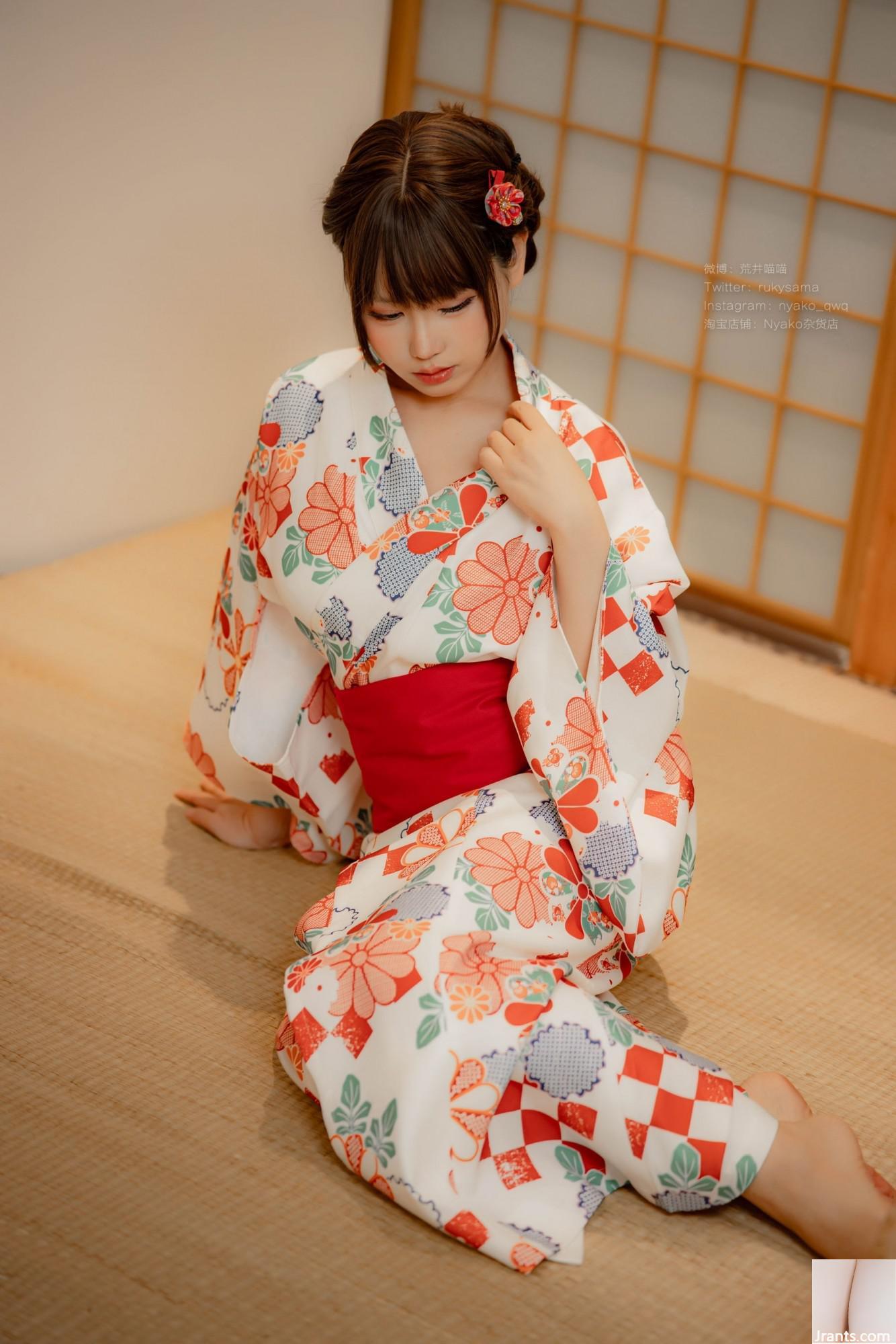 فتاة لطيفة Nyako Meow &#8211; Hefeng Lanman Yukata (86p)