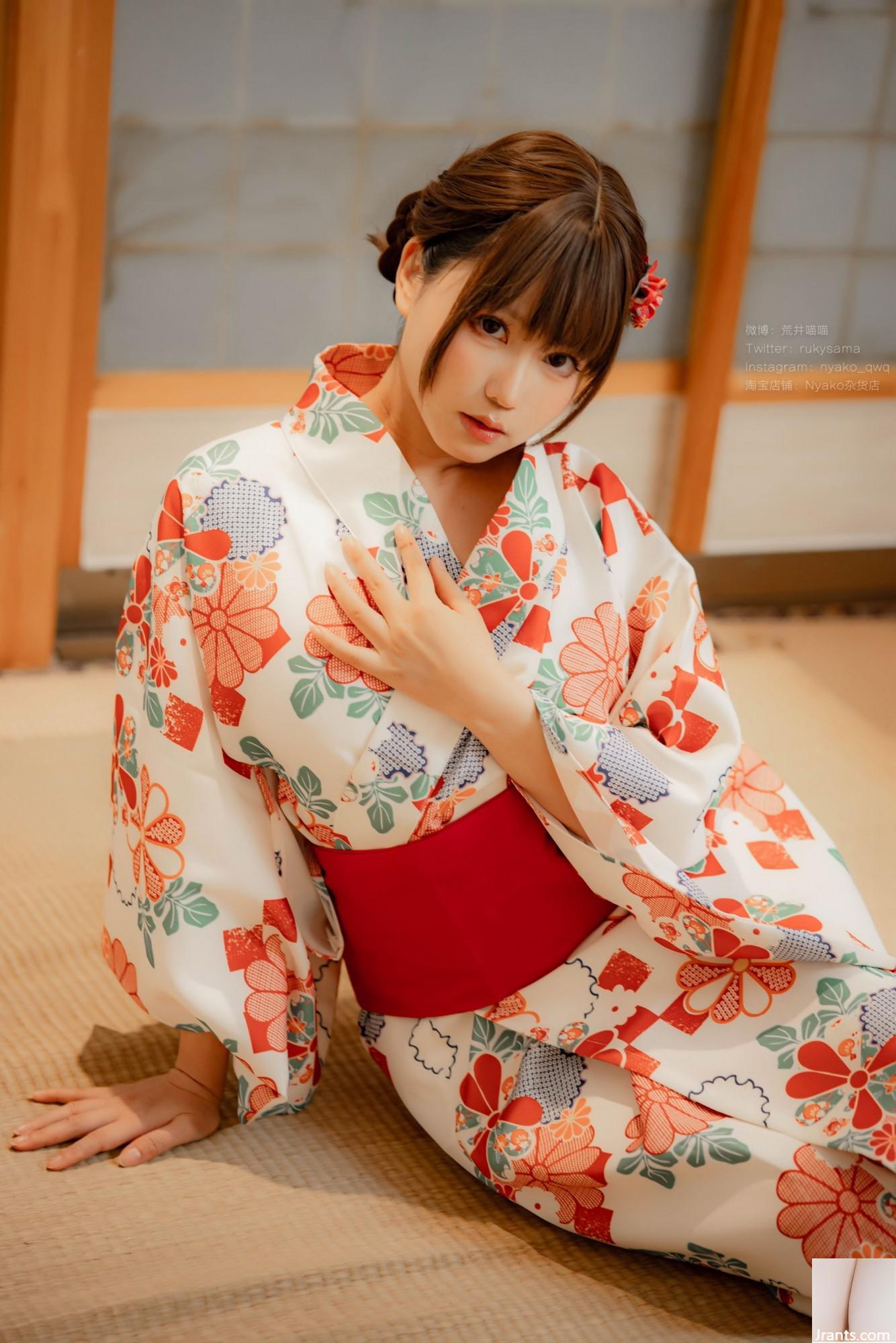فتاة لطيفة Nyako Meow &#8211; Hefeng Lanman Yukata (86p)