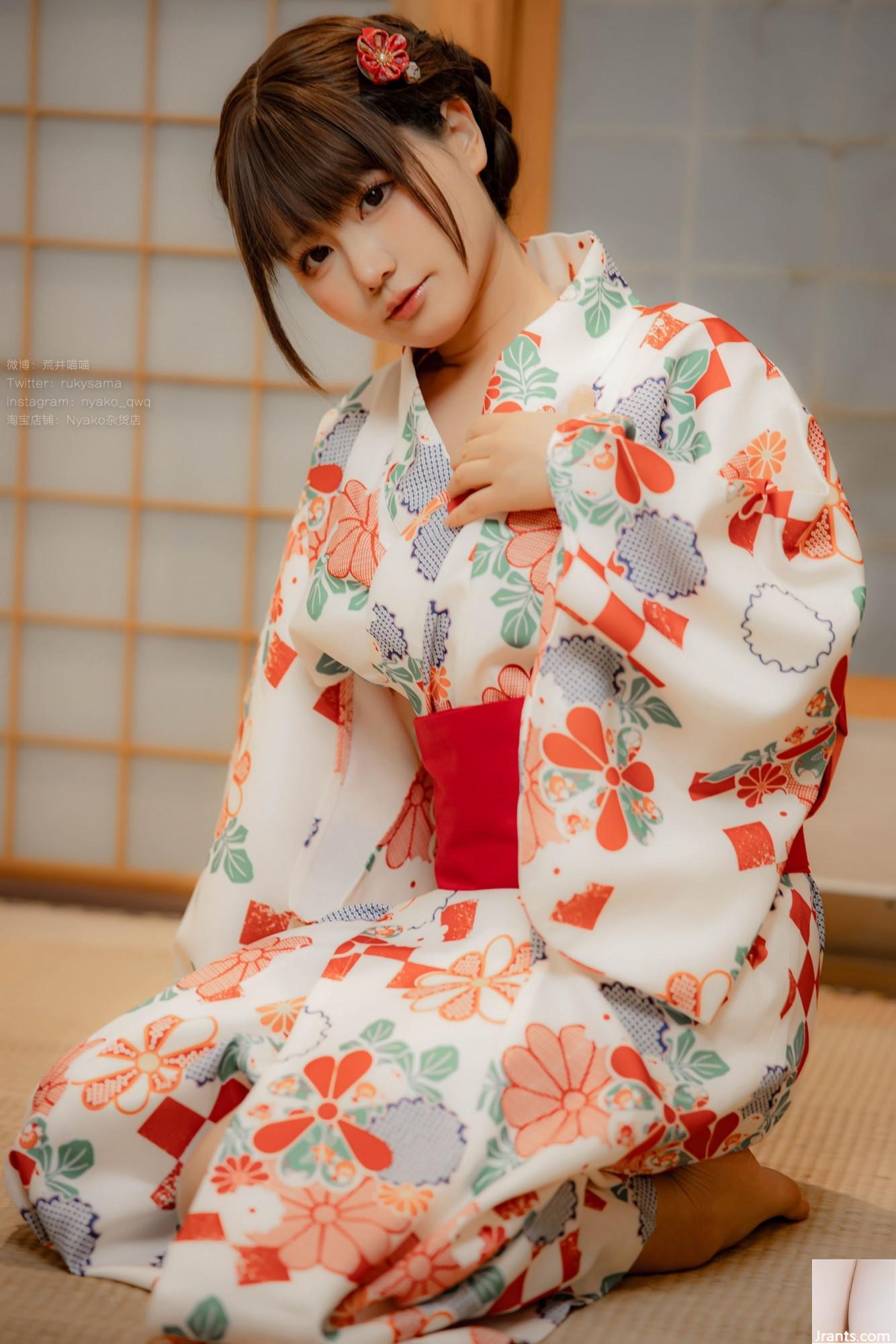فتاة لطيفة Nyako Meow &#8211; Hefeng Lanman Yukata (86p)