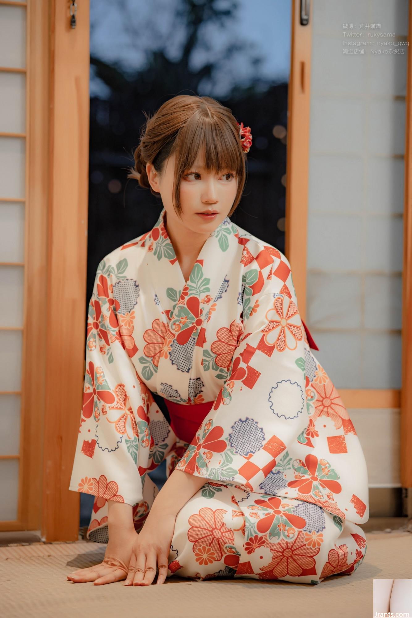 فتاة لطيفة Nyako Meow &#8211; Hefeng Lanman Yukata (86p)