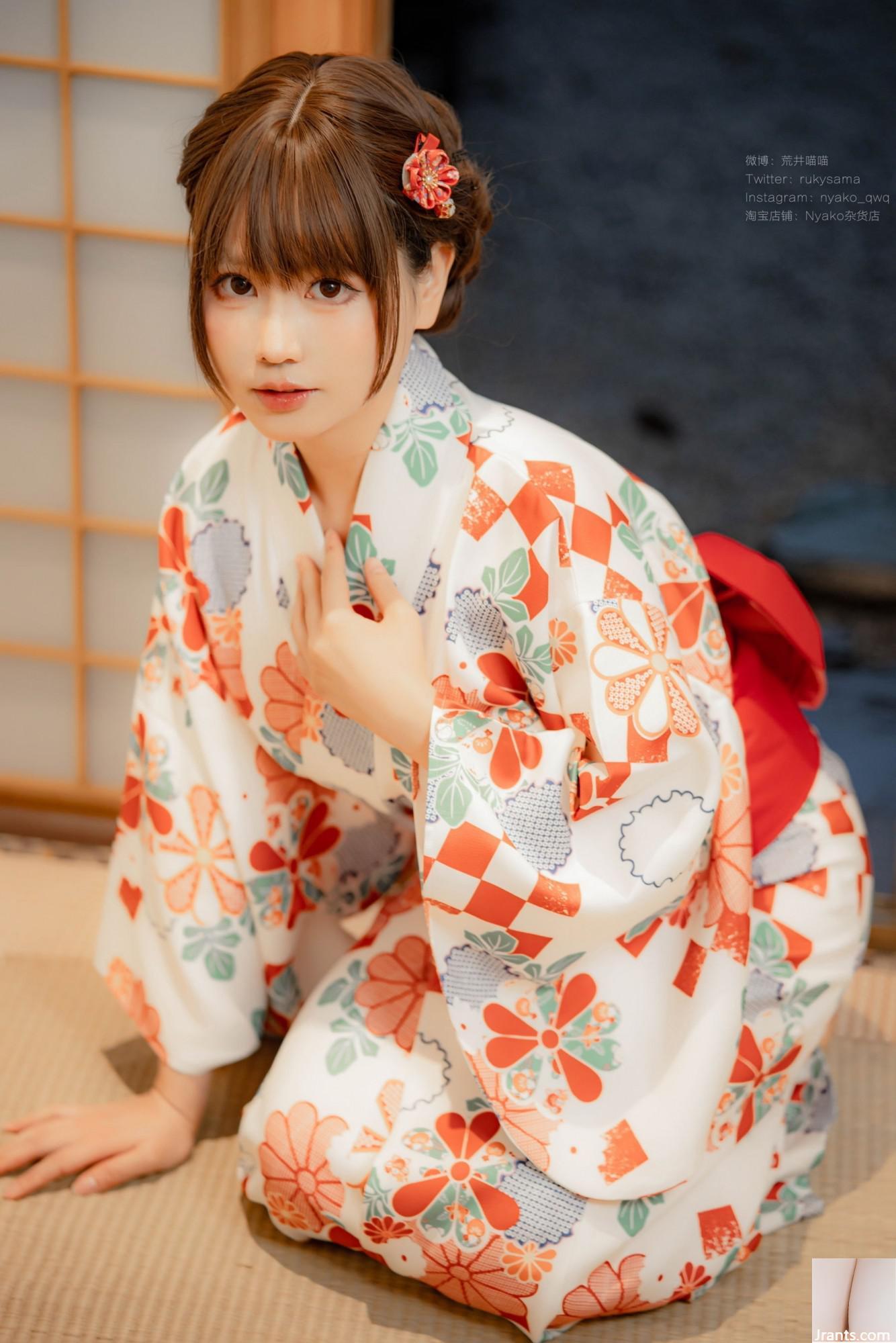 فتاة لطيفة Nyako Meow &#8211; Hefeng Lanman Yukata (86p)
