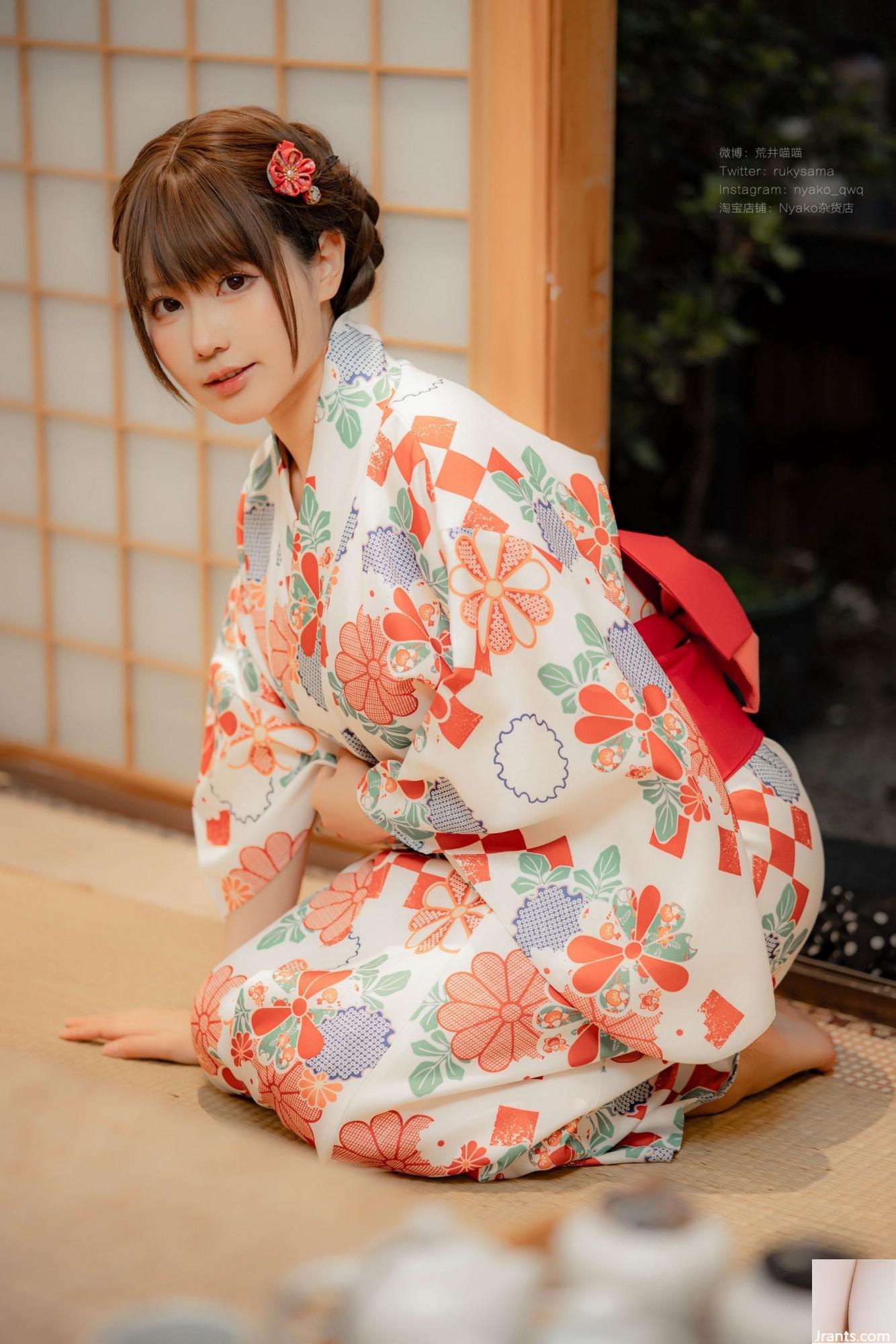 فتاة لطيفة Nyako Meow &#8211; Hefeng Lanman Yukata (86p)