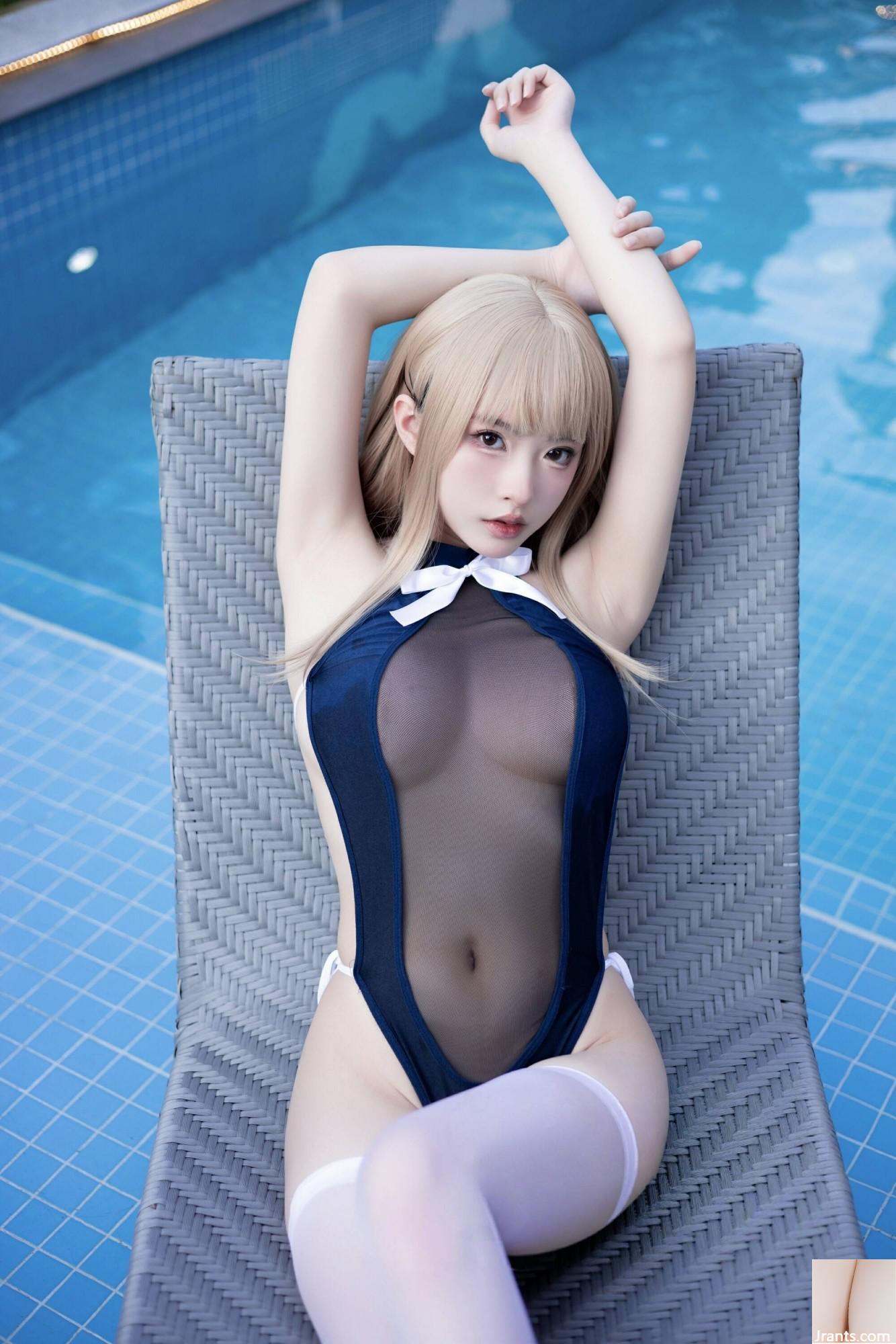 (مجموعه در اینترنت) دختر رفاهی Yuno Shimizu &#8220;Blue Summer&#8221; VIP Exclusive (32p)