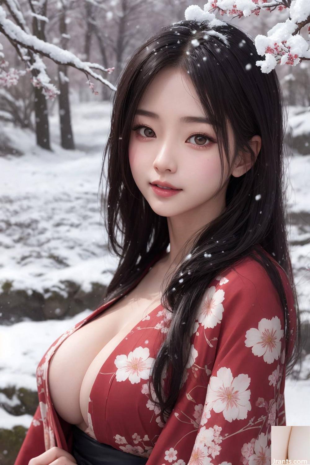★ Patreon ★ (Aitvwiki Beauty Encyclopedia) &#8211; الفتاة التي تنتظر تساقط الثلوج تحيط بأزهار الكرز &#8211; 1