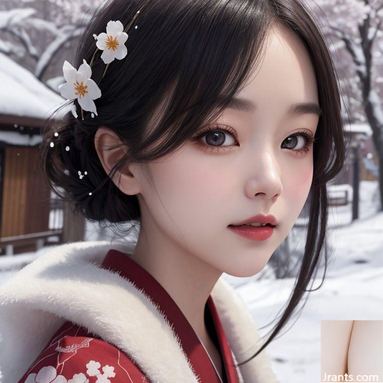 ★ Patreon ★ (Aitvwiki Beauty Encyclopedia) &#8211; Gadis yang menunggu salju turun di sekitar bunga sakura &#8211; 2