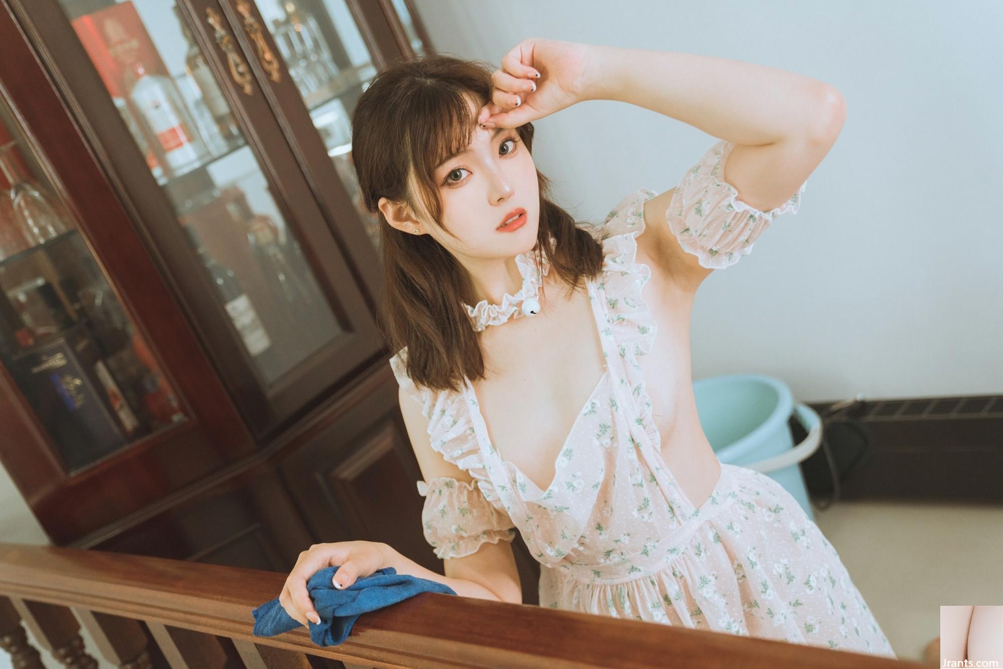 (온라인 컬렉션) 복지 소녀 Xia Xiazi의 &#8220;Floral Apron&#8221;VIP 독점 (57p)