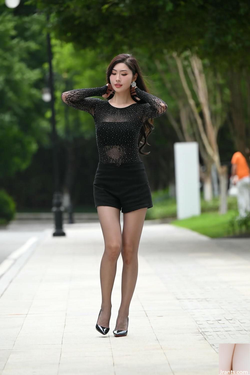 (Collection en ligne) Rouge Black High High Heed Black Silk Internet Celebrity &#8211; Ye Mengyu (118p)